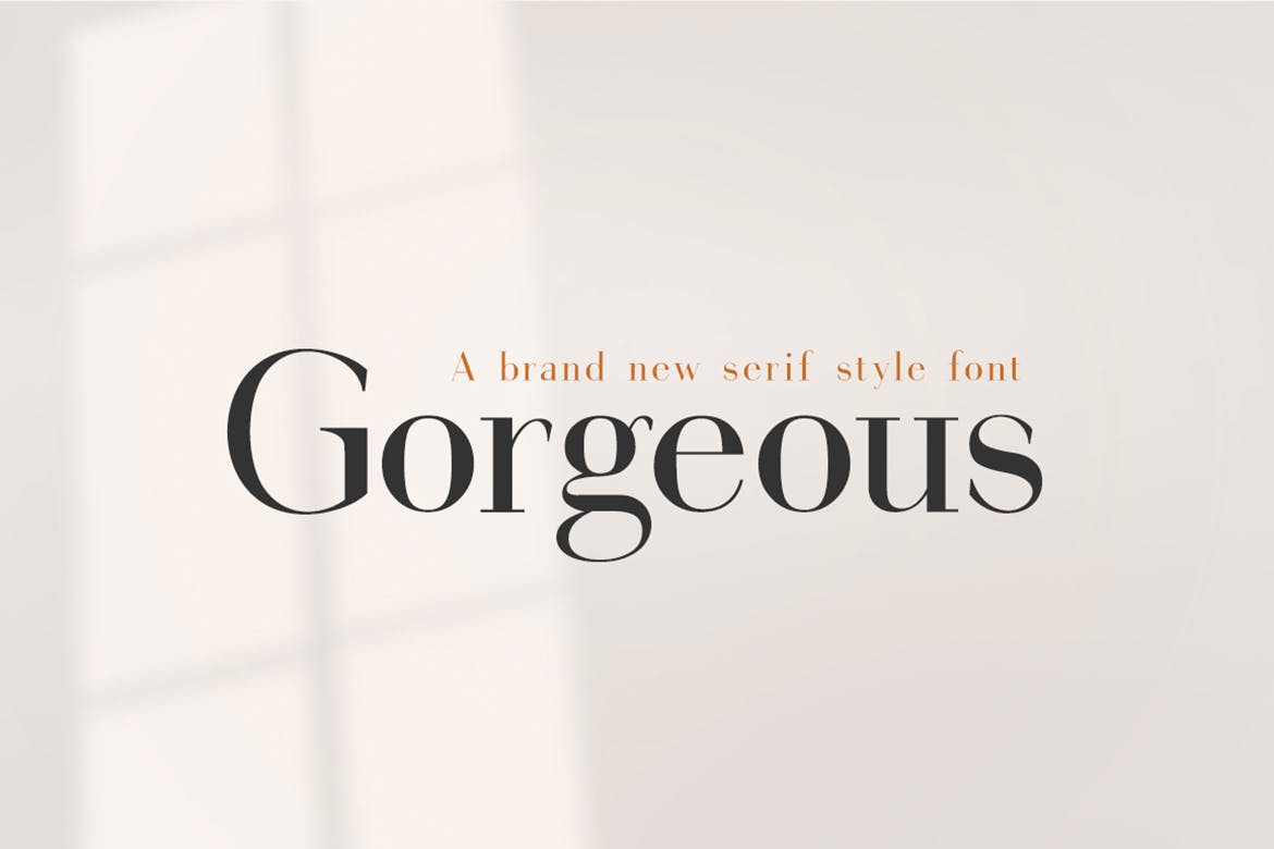 Imagen de portada de Gorgeous Serif Font (fuente)