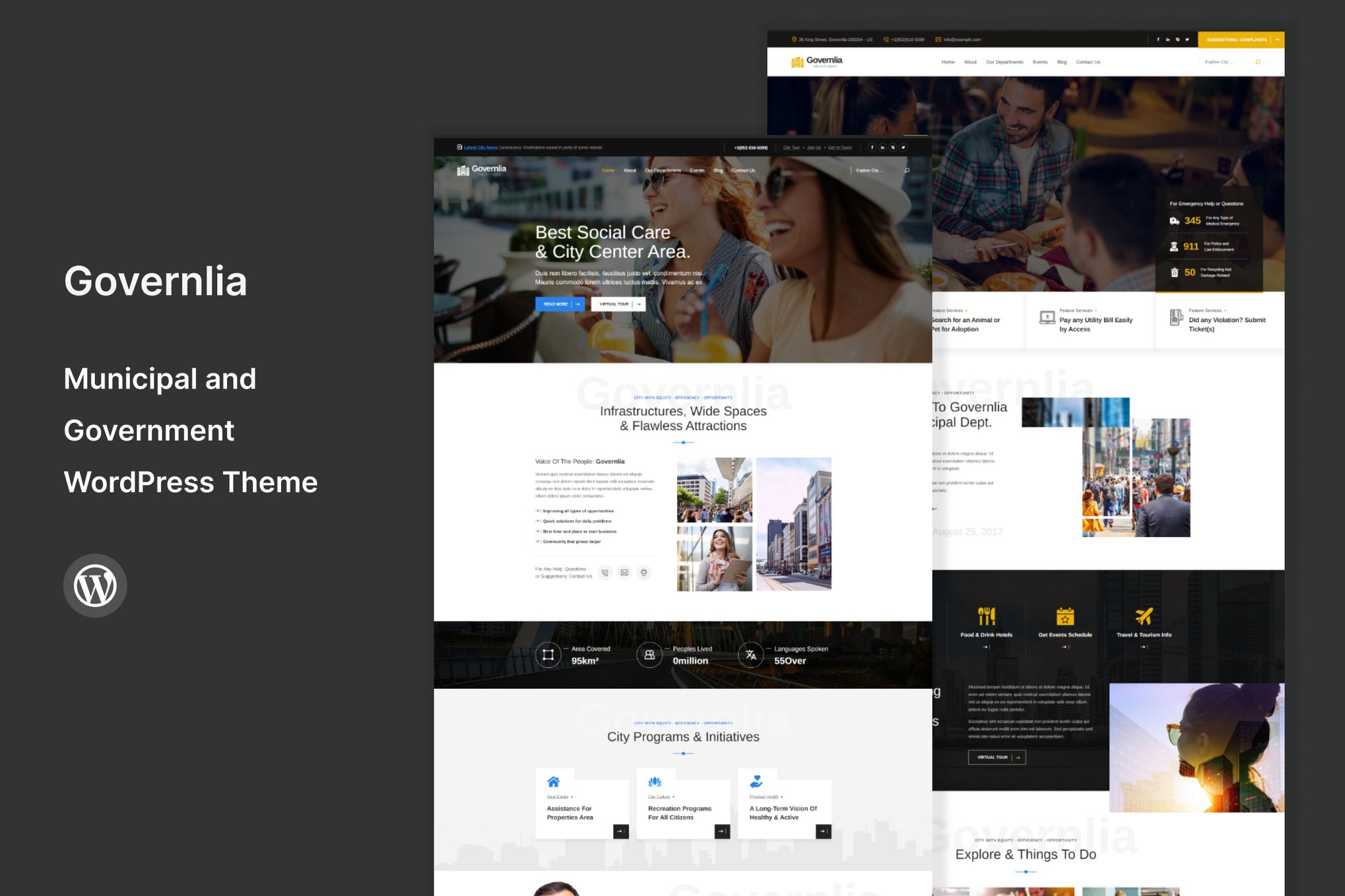Imagen de portada de Governlia - Municipal and Government WP Theme (tema)