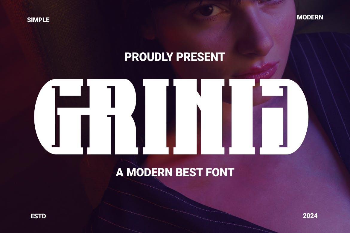 Imagen de portada de Grinij - Modern Best Font (fuente)