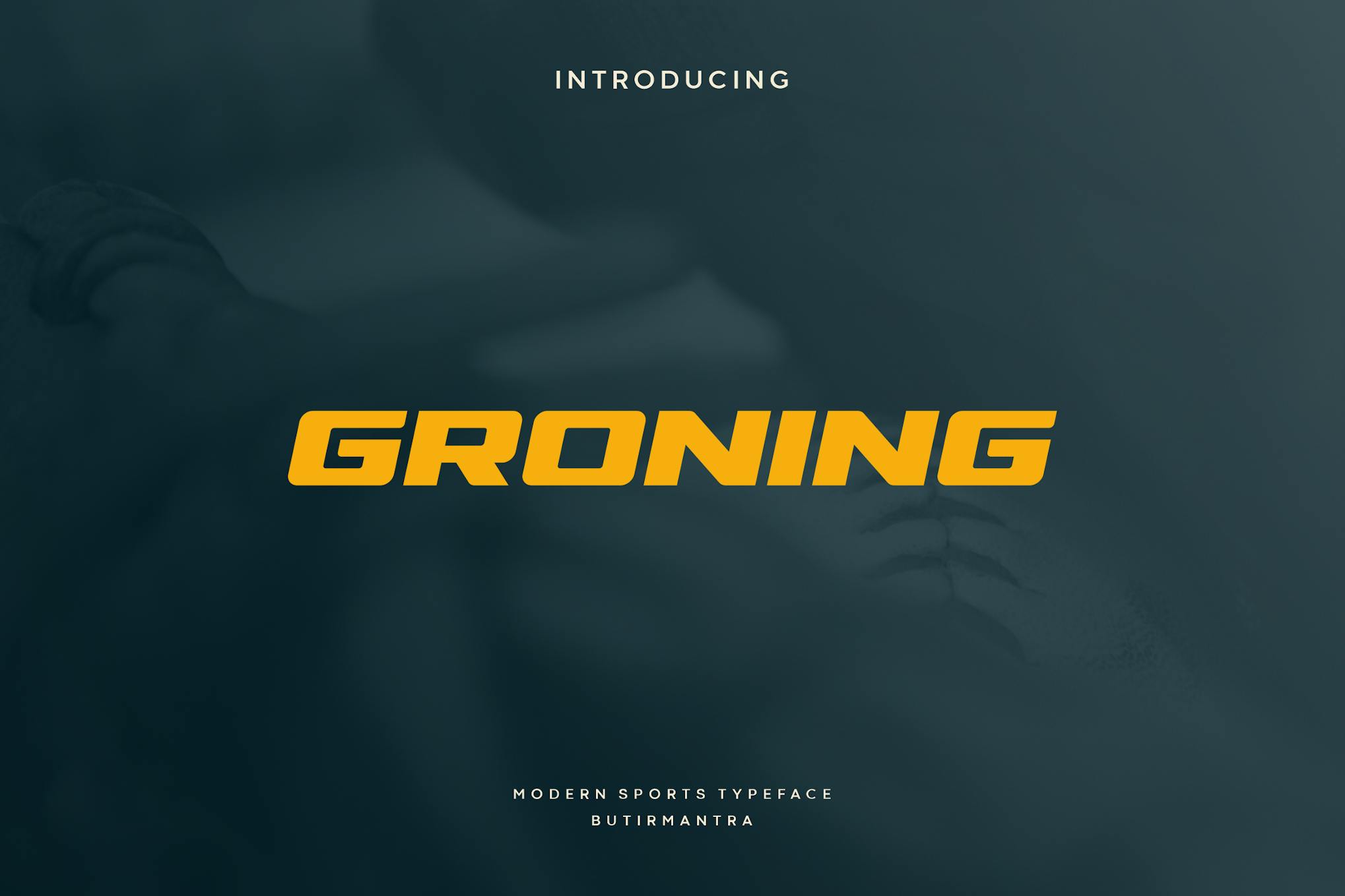 Imagen de portada de Groning - Sport Font (fuente)
