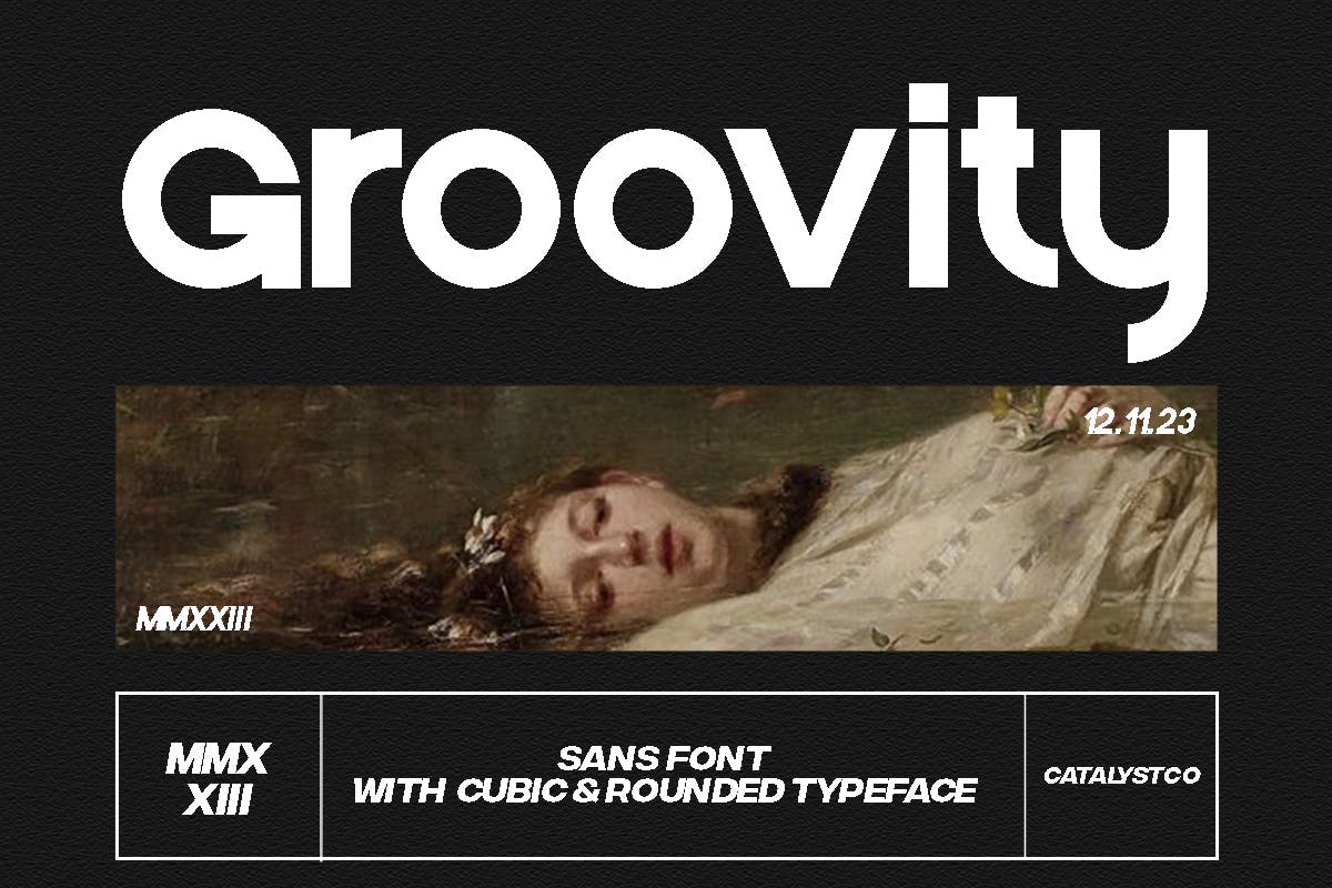 Imagen de portada de Groovity Sans (fuente)