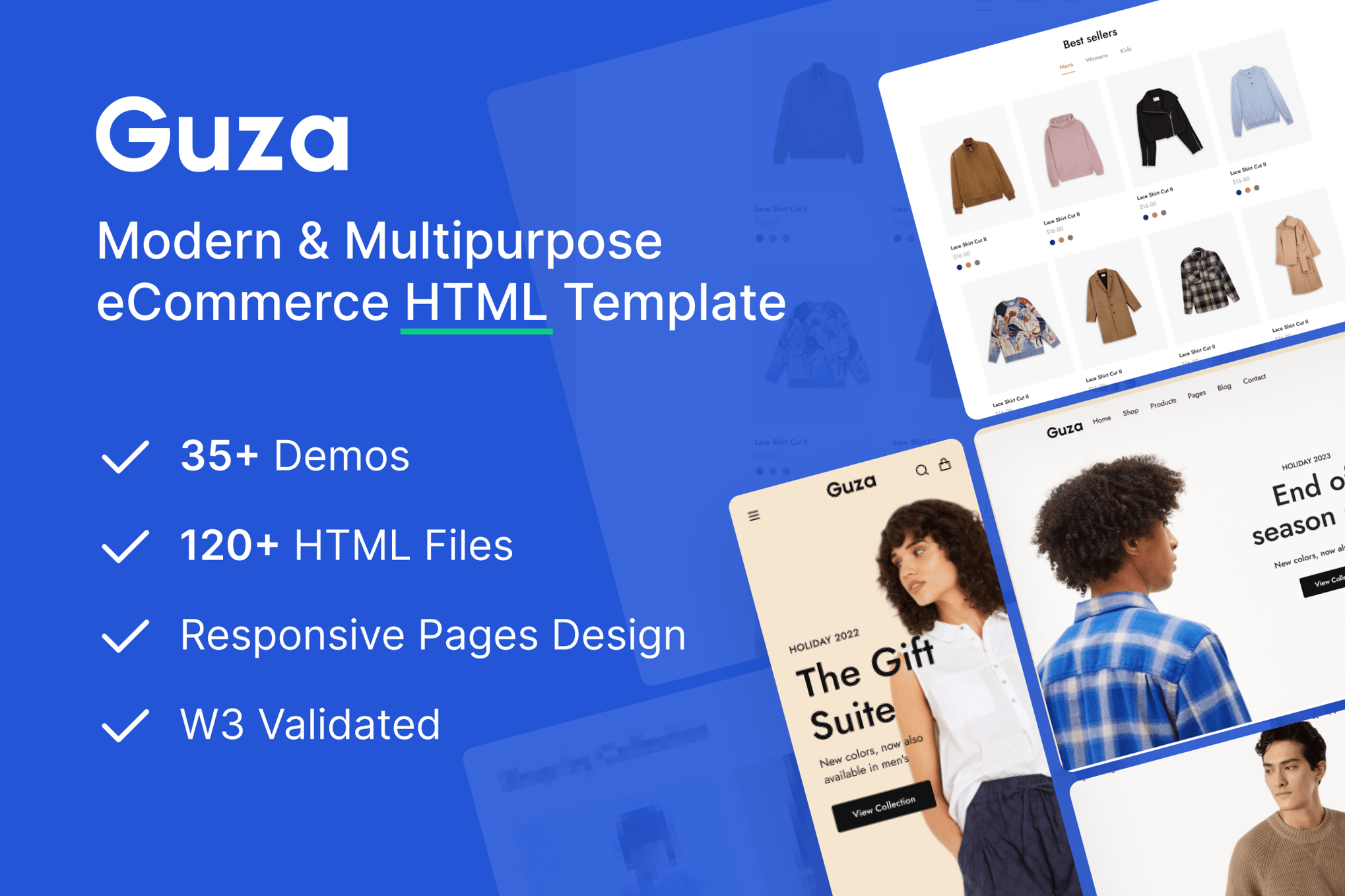 Imagen de portada de Guza - Modern Multipurpose eCommerce HTML Template (plantilla web)