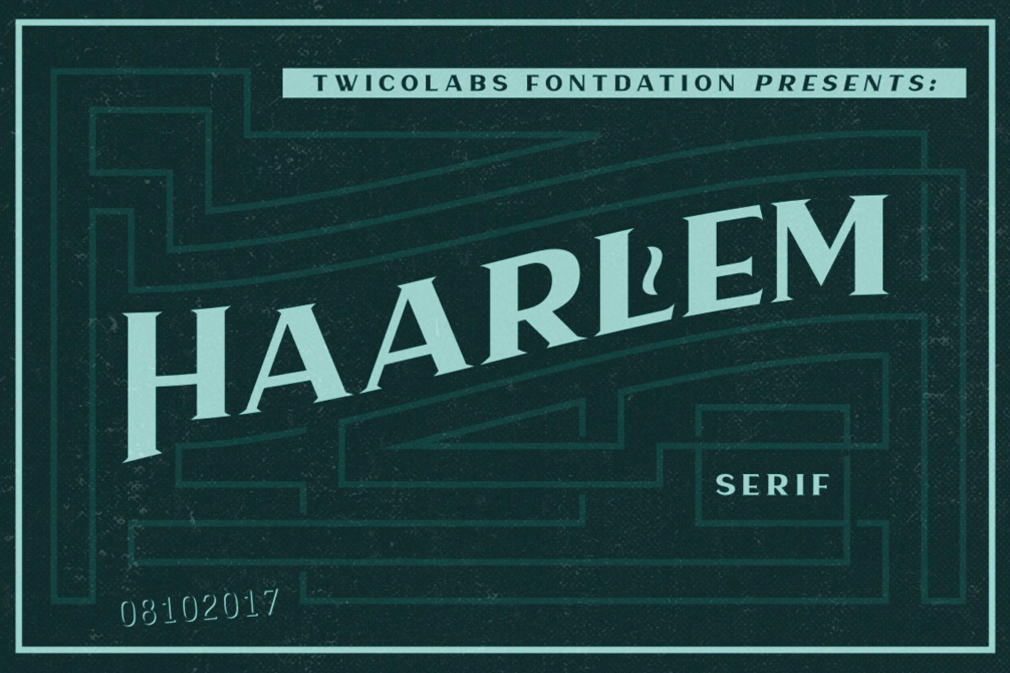Imagen de portada de Haarlem Serif (fuente)