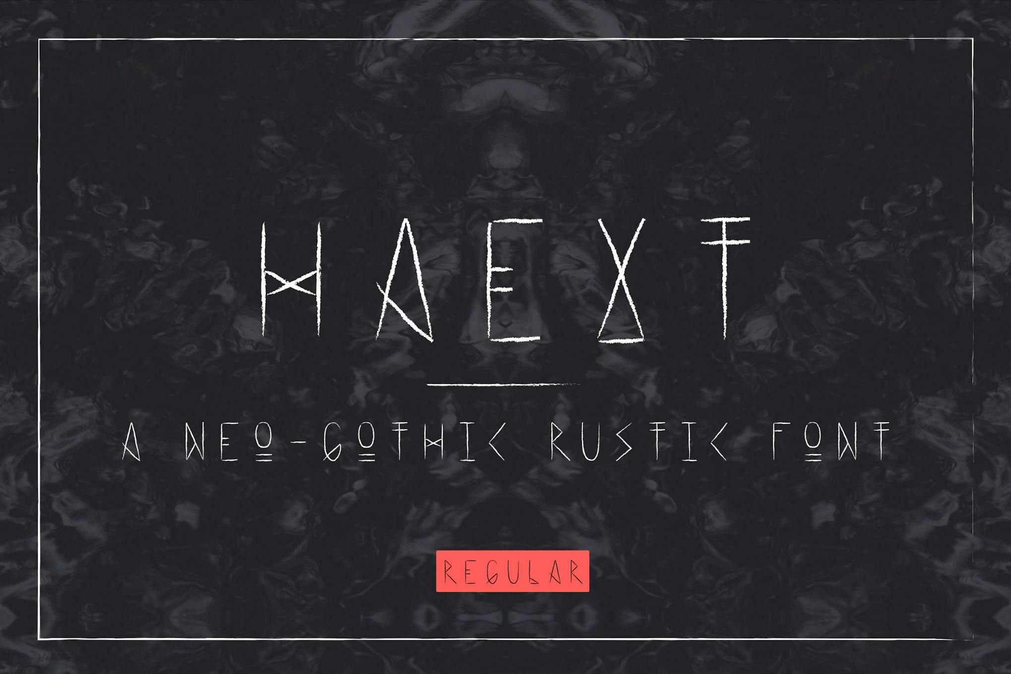 Imagen de portada de Haext Regular (fuente)