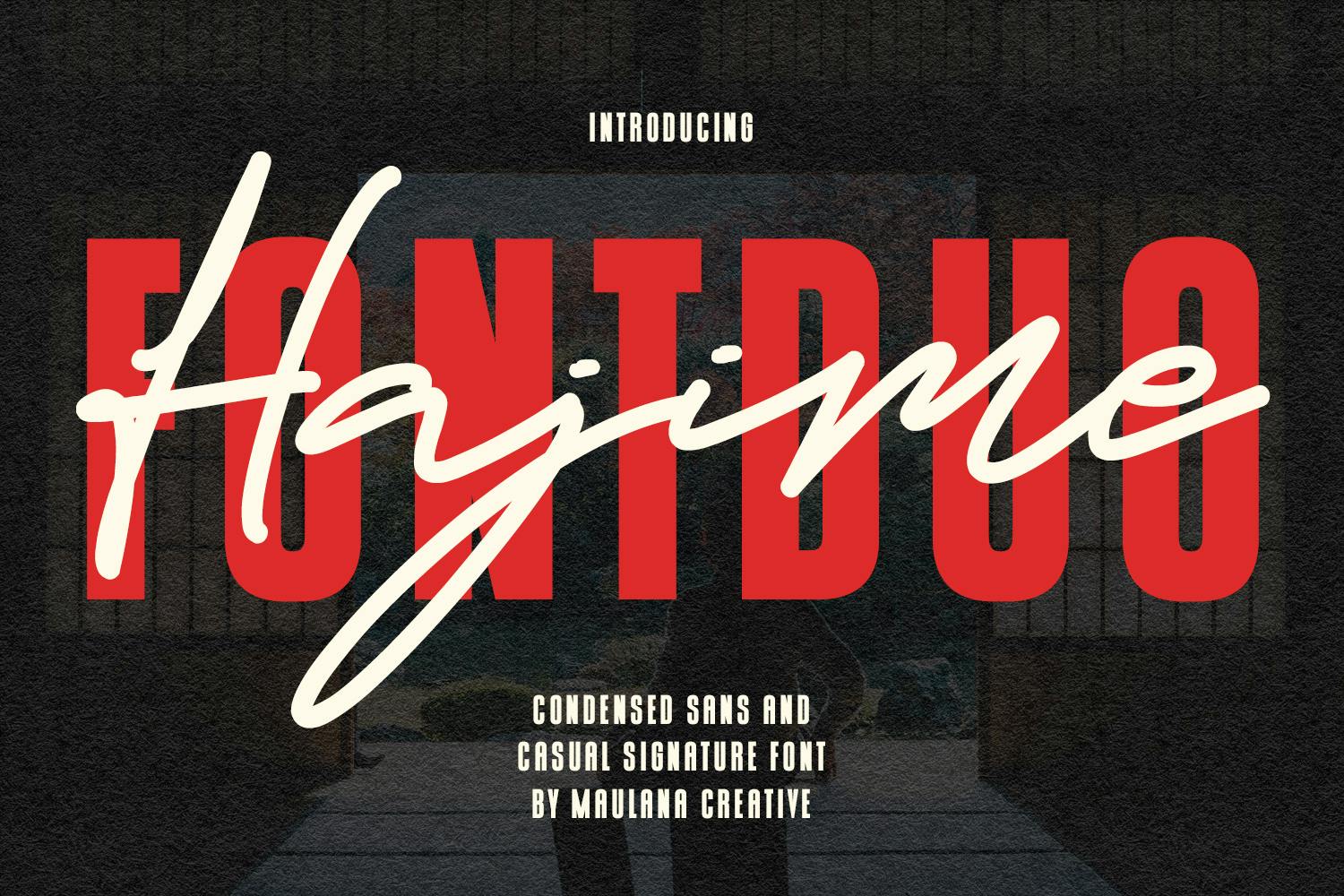 Imagen de portada de Hajime Font Duo (fuente)