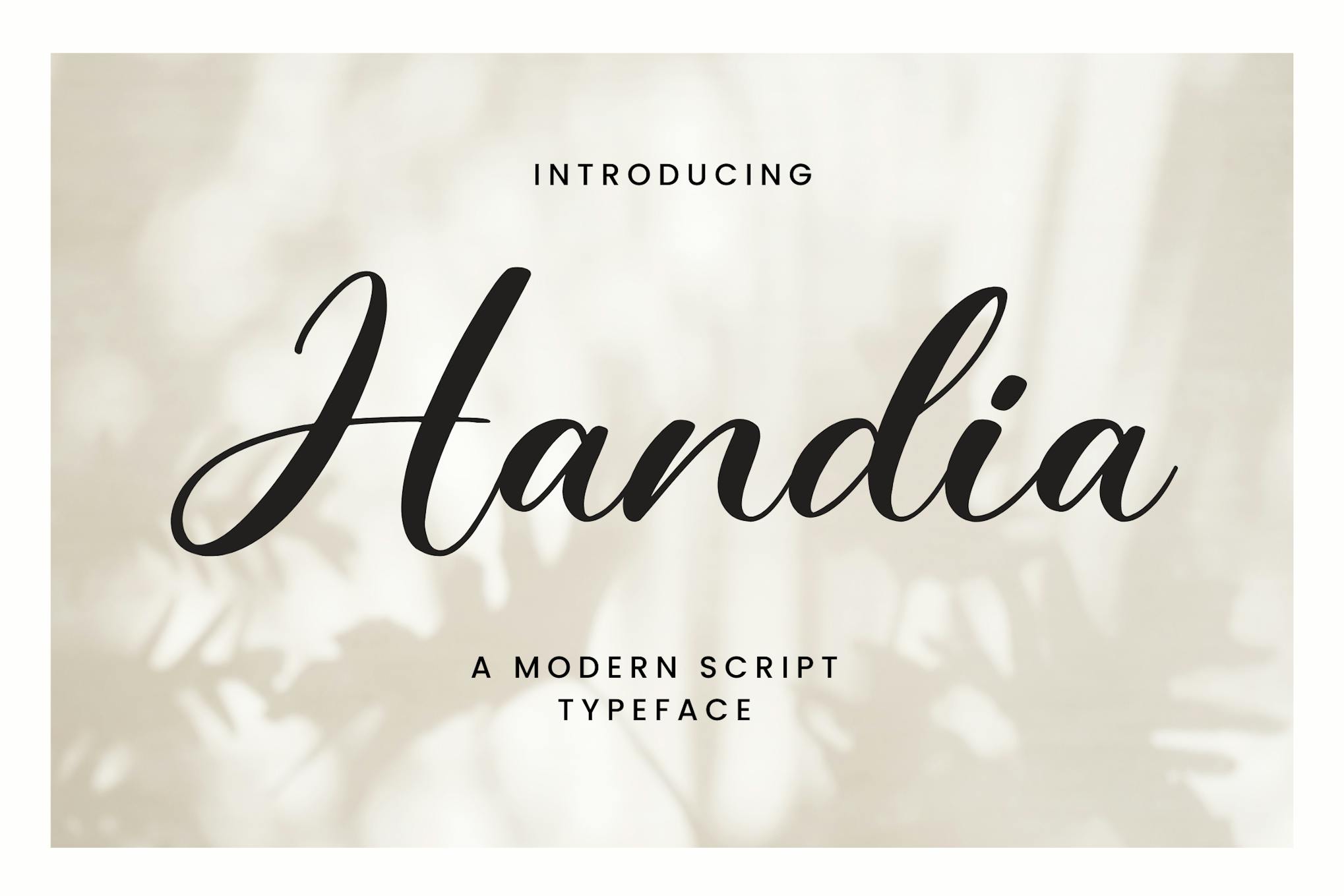 Imagen de portada de Handia - A Modern Script Typeface (fuente)