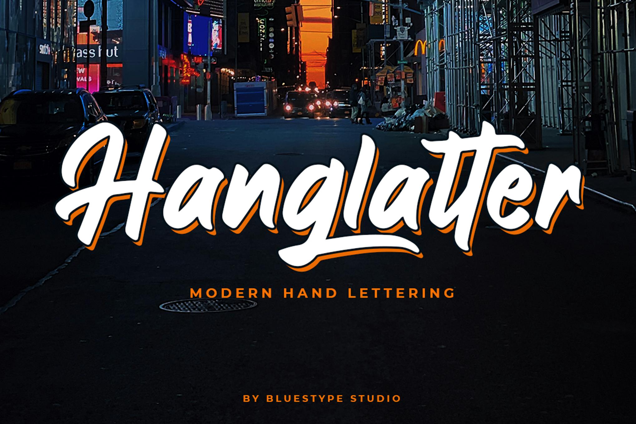 Imagen de portada de Hanglatter - Modern Lettering Font (fuente)
