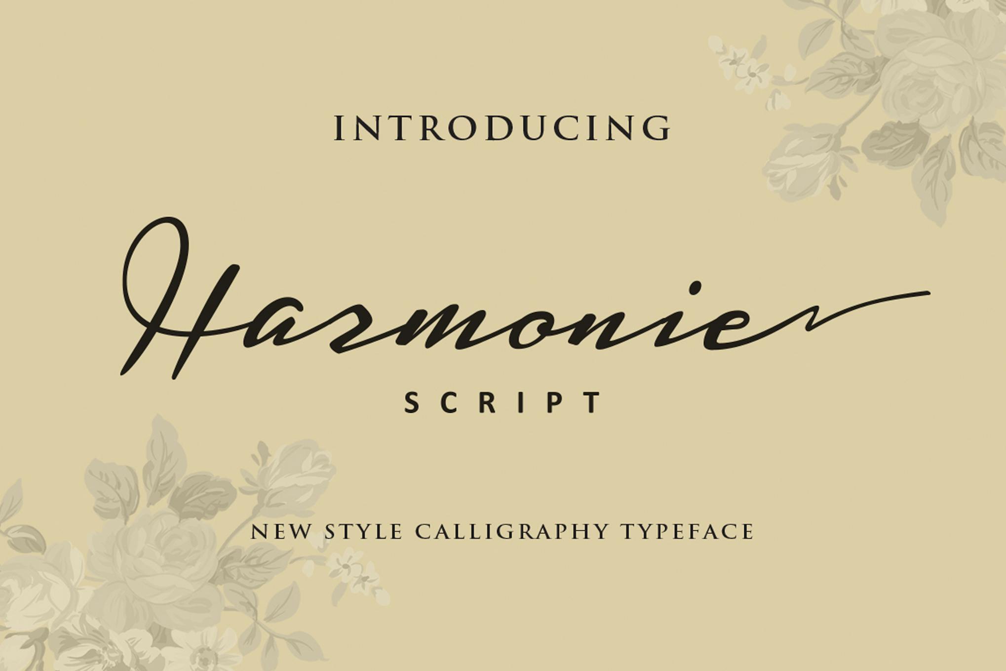 Imagen de portada de Harmonie Script (fuente)