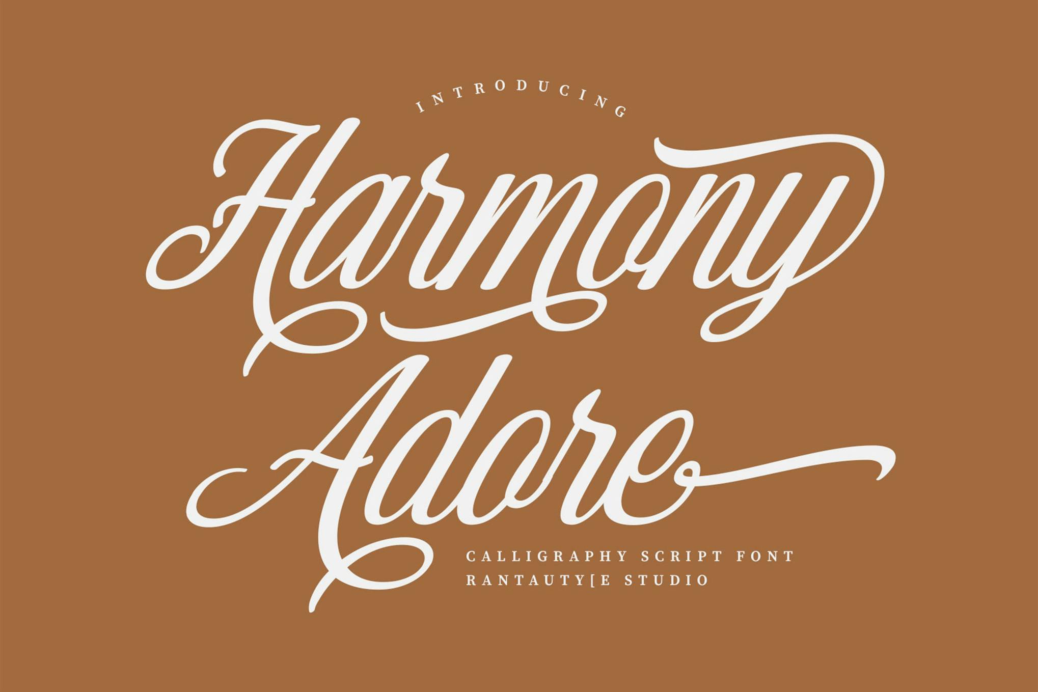 Imagen de portada de Harmony Adore Modern Script Font (fuente)