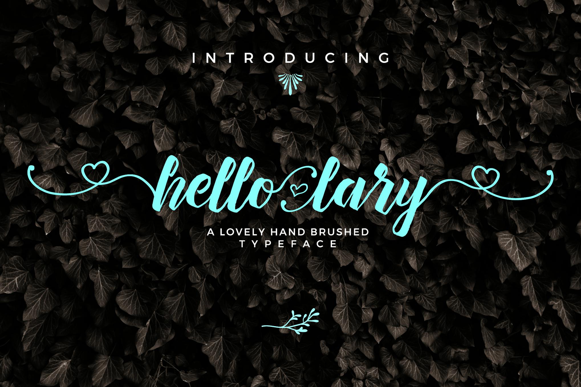 Imagen de portada de Hello Lary Font (fuente)