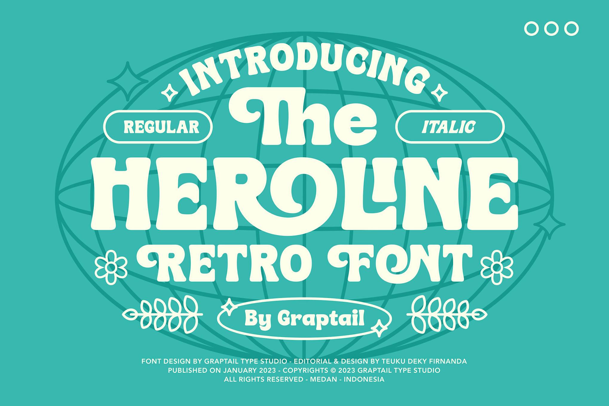 Imagen de portada de Heroline - Retro Font (fuente)