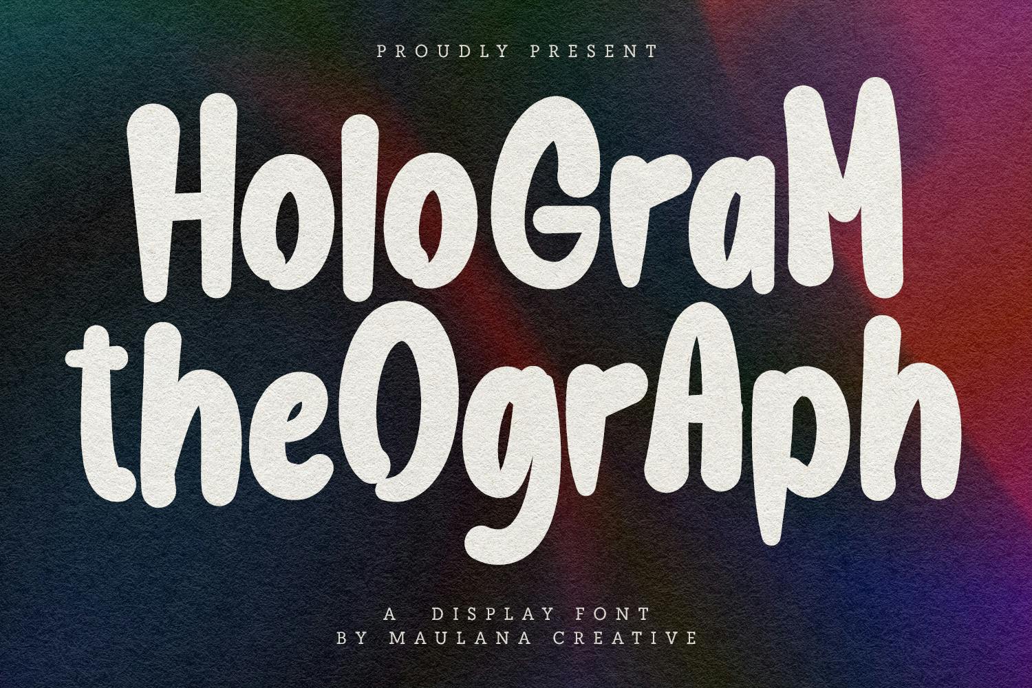 Hologram Theograph Display Font font cover image
