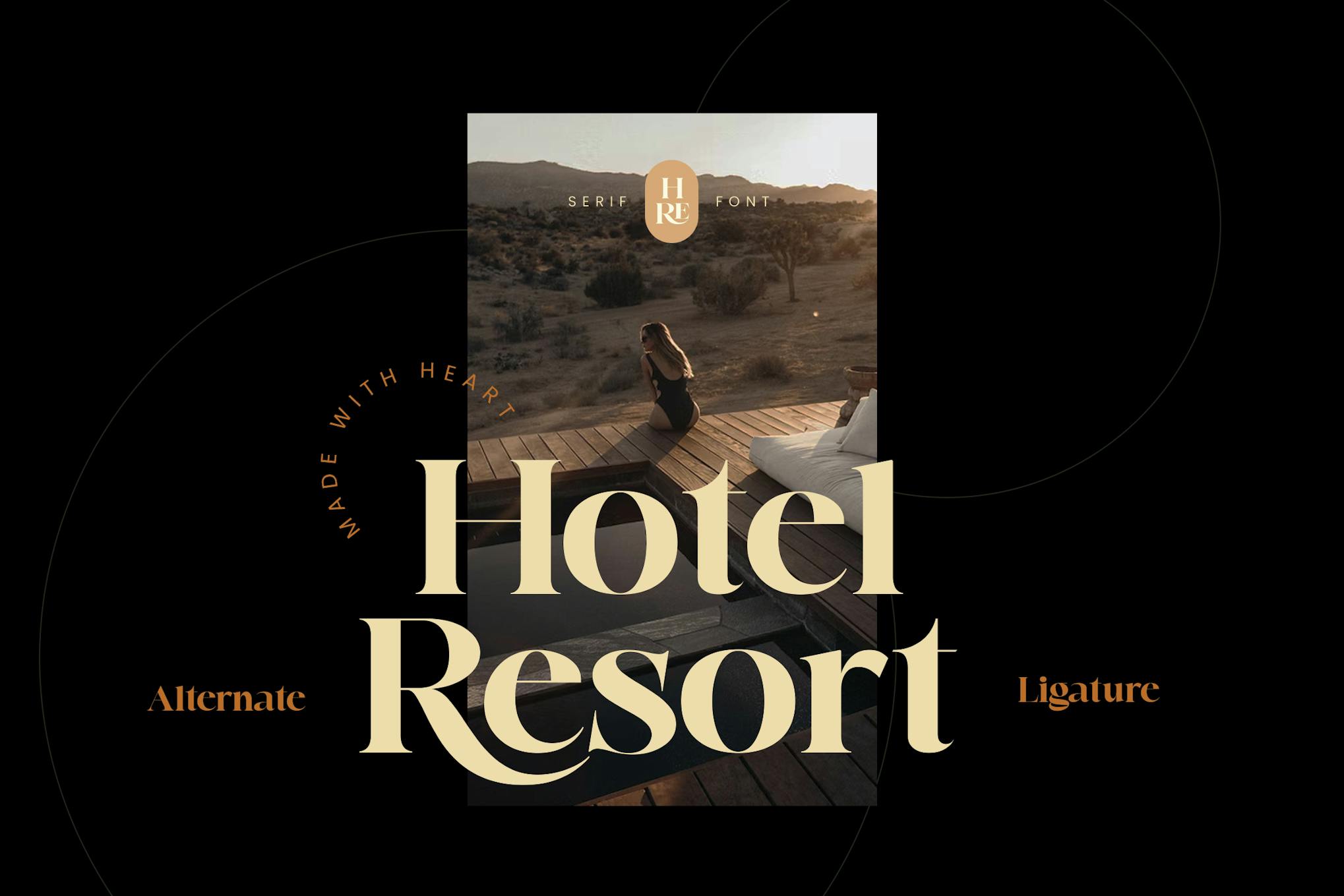 Imagen de portada de Hotel Resort - Luxury Business Font (fuente)