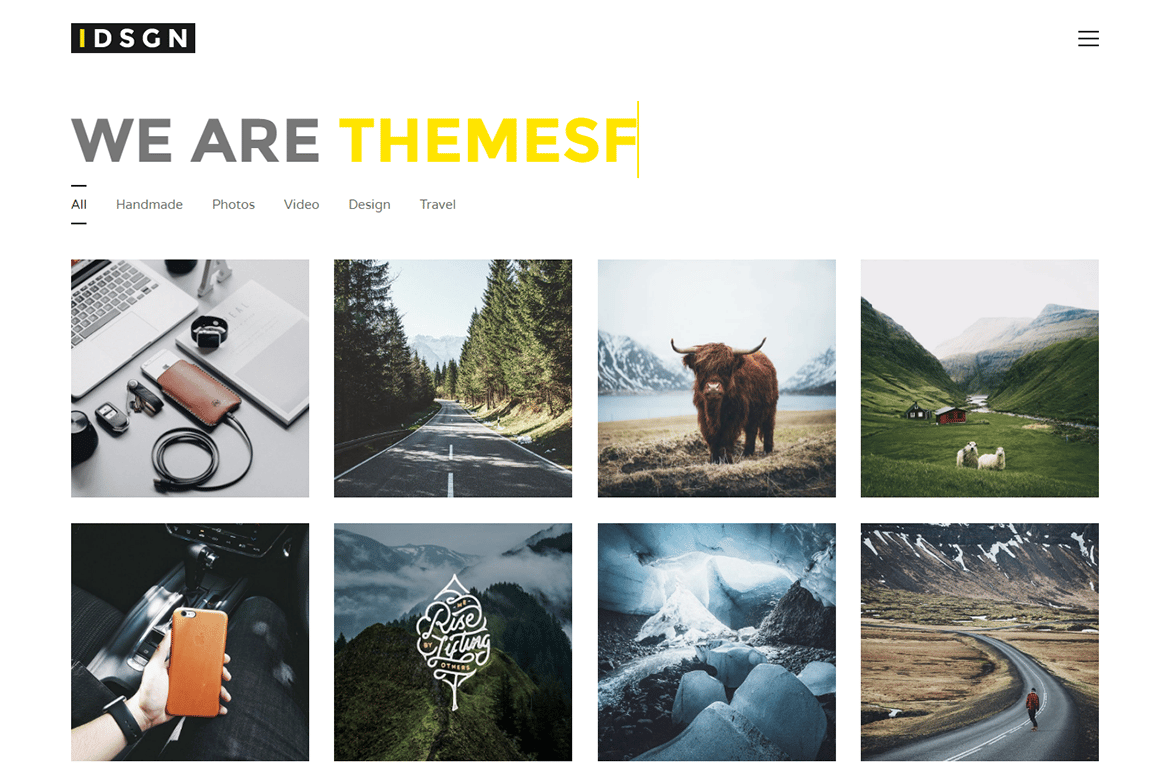 Imagen de portada de iDsgn - Minimal Portfolio Template for Creative Pe (plantilla web)