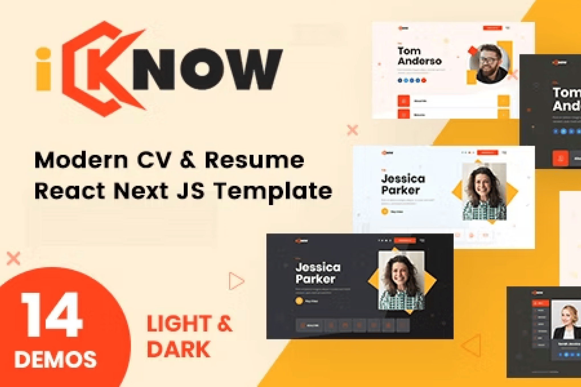 Imagen de portada de iKnow - Personal Portfolio React NextJS Template (plantilla web)