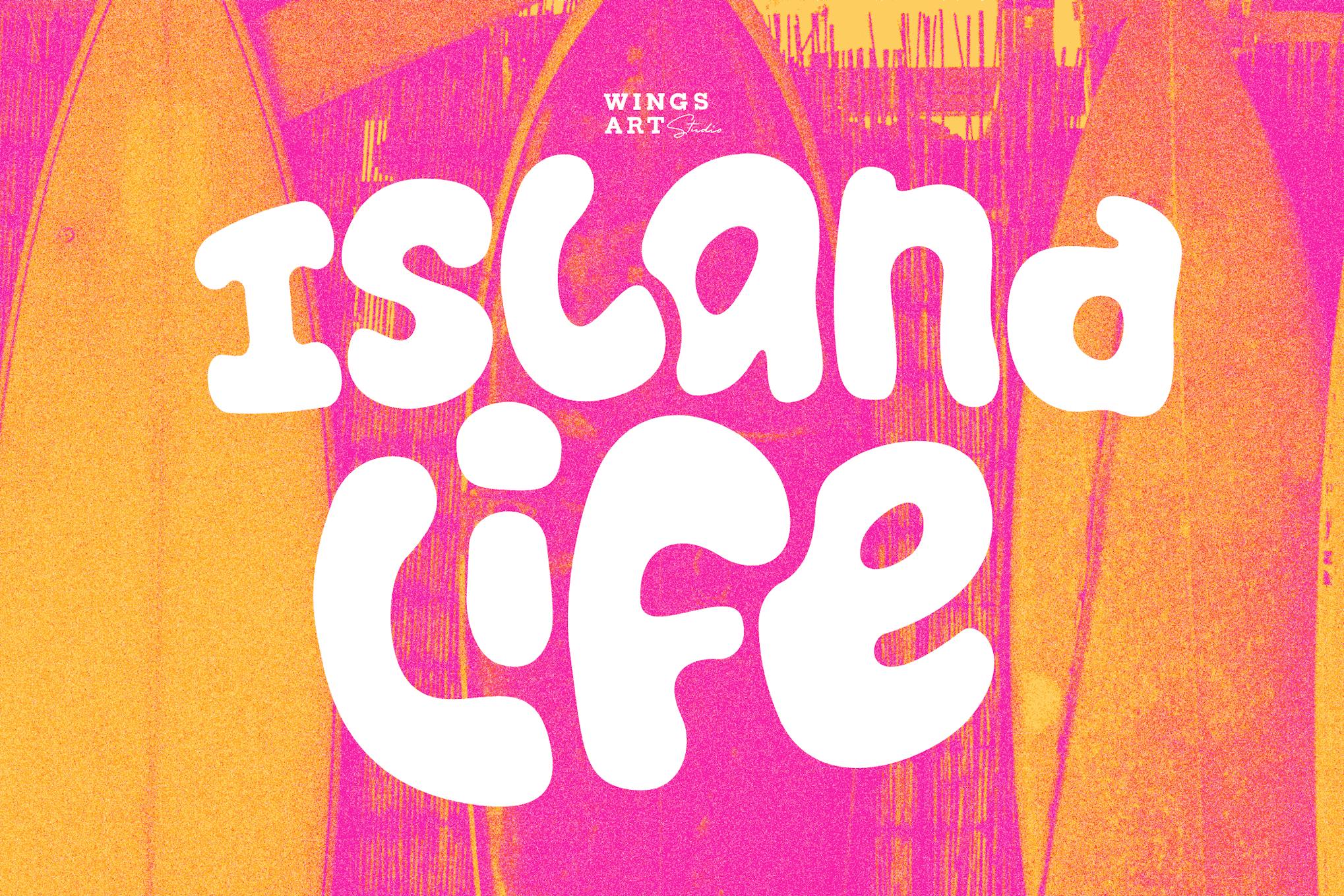 Imagen de portada de Island Life - A Surf Font for Endless Summers (fuente)