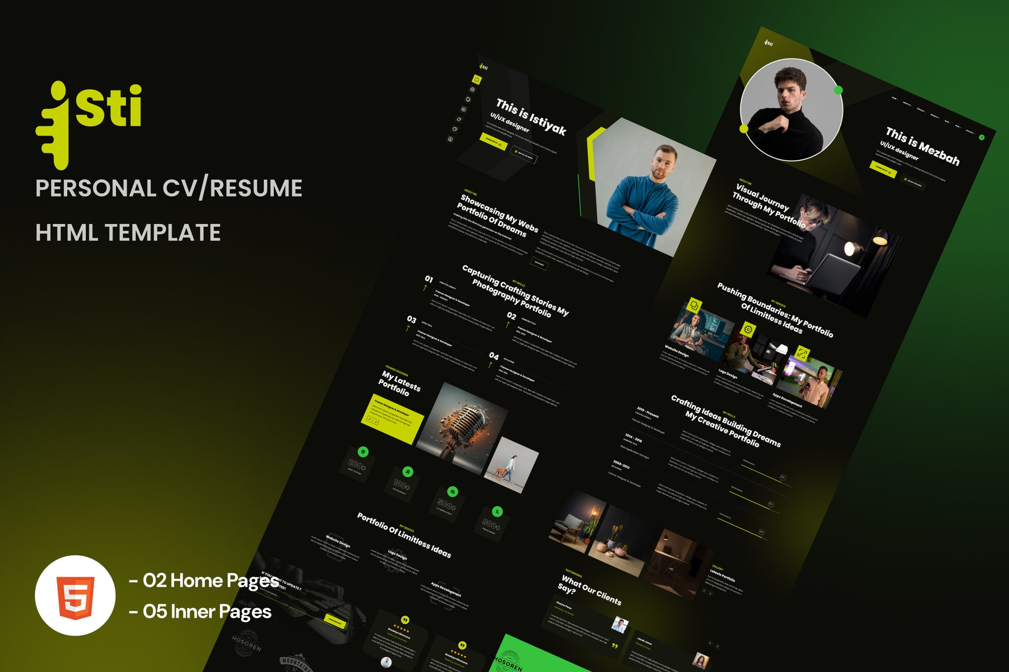 Imagen de portada de Isti - Creative Portfolio HTML Template (plantilla web)