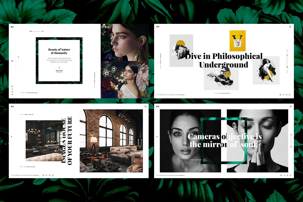 Imagen de portada de Ivy - Photography, Portfolio, Agency Html Template (plantilla web)