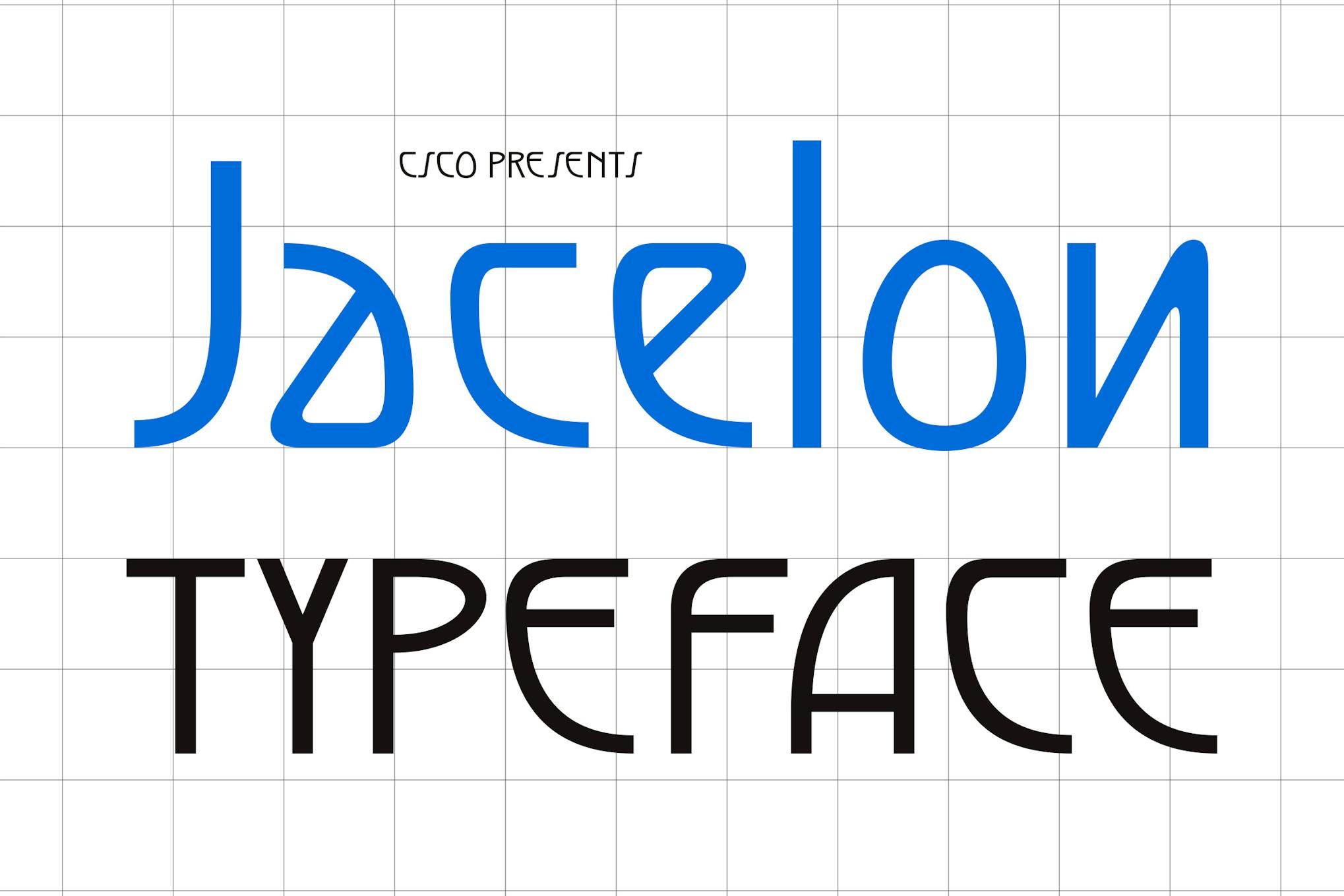 Imagen de portada de Jacelon – Art Deco Sans (fuente)