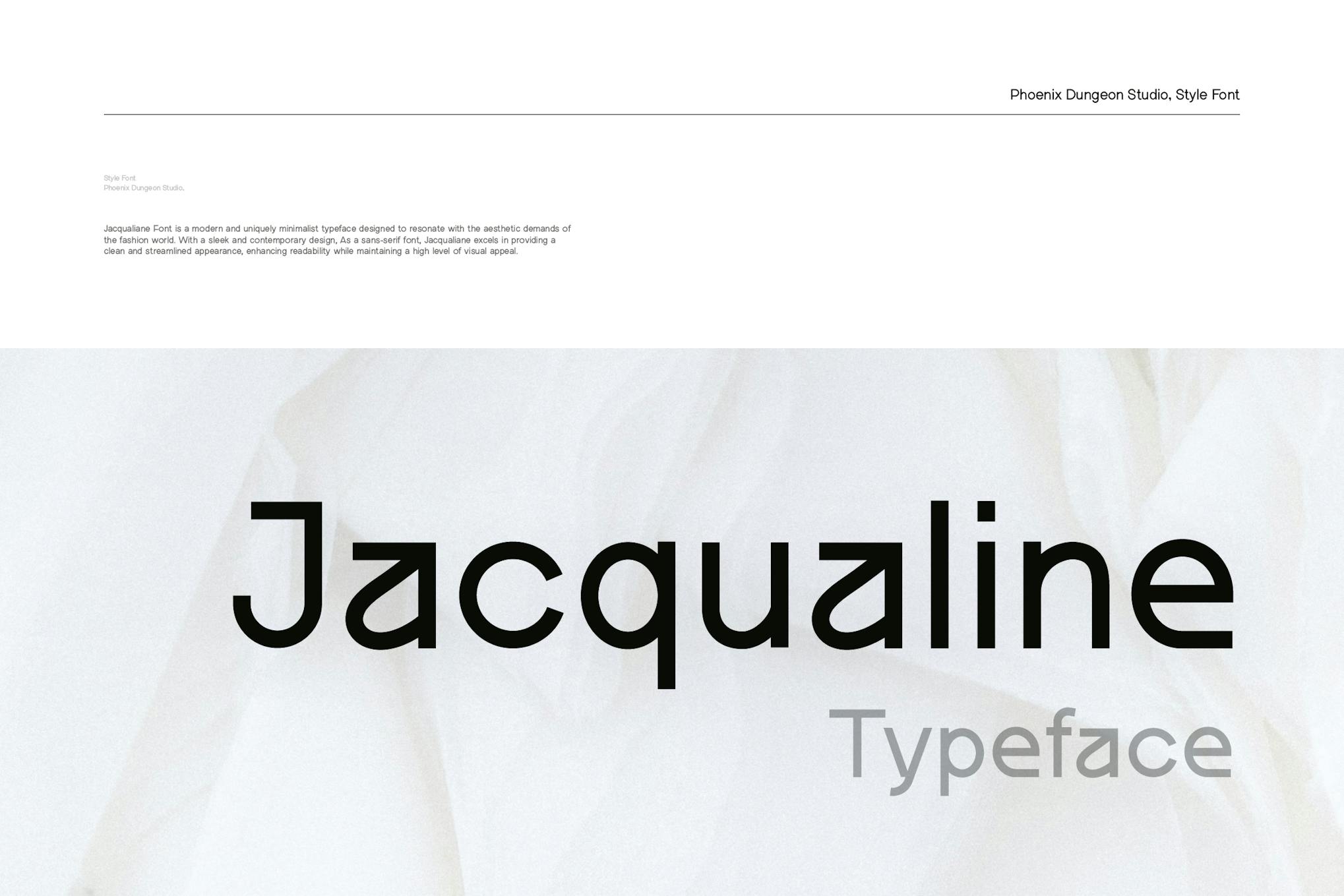 Jacqualine Typeface font cover image