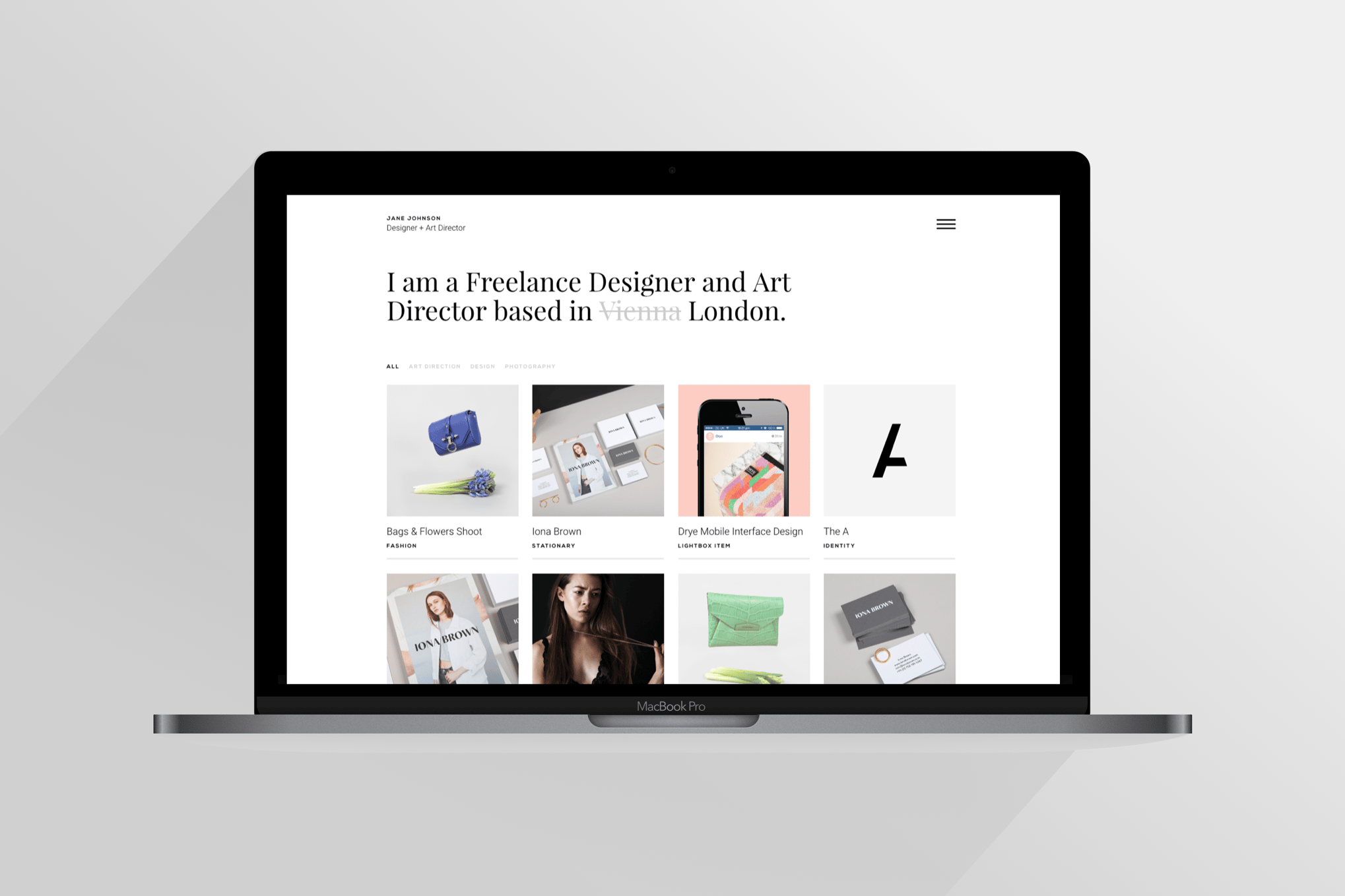 Imagen de portada de Jane | Responsive HTML5 Portfolio Template (plantilla web)