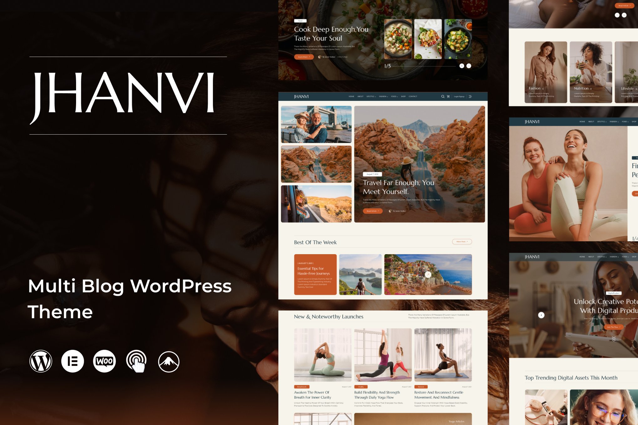 Imagen de portada de Jhanvi - Blog WordPress Theme (tema)