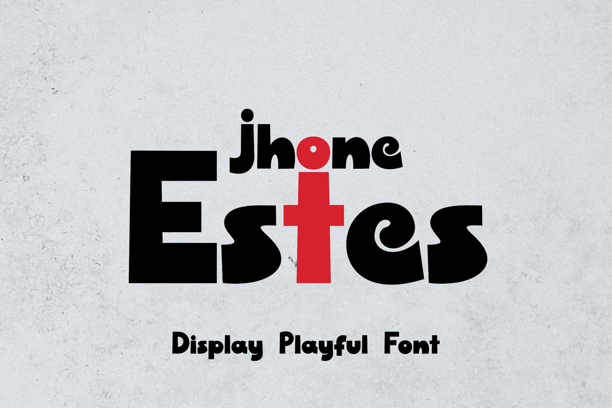 Imagen de portada de Jhone Estes Font (fuente)