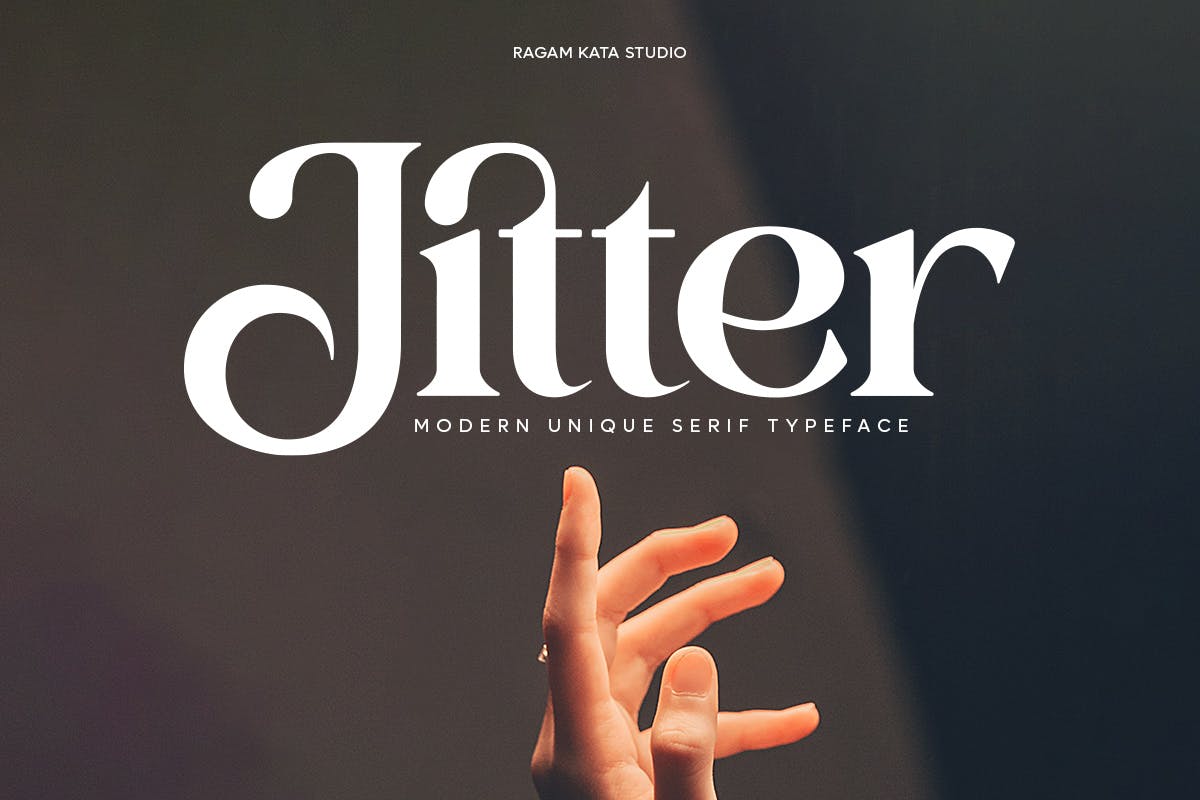 Imagen de portada de Jitter - Modern Serif (fuente)