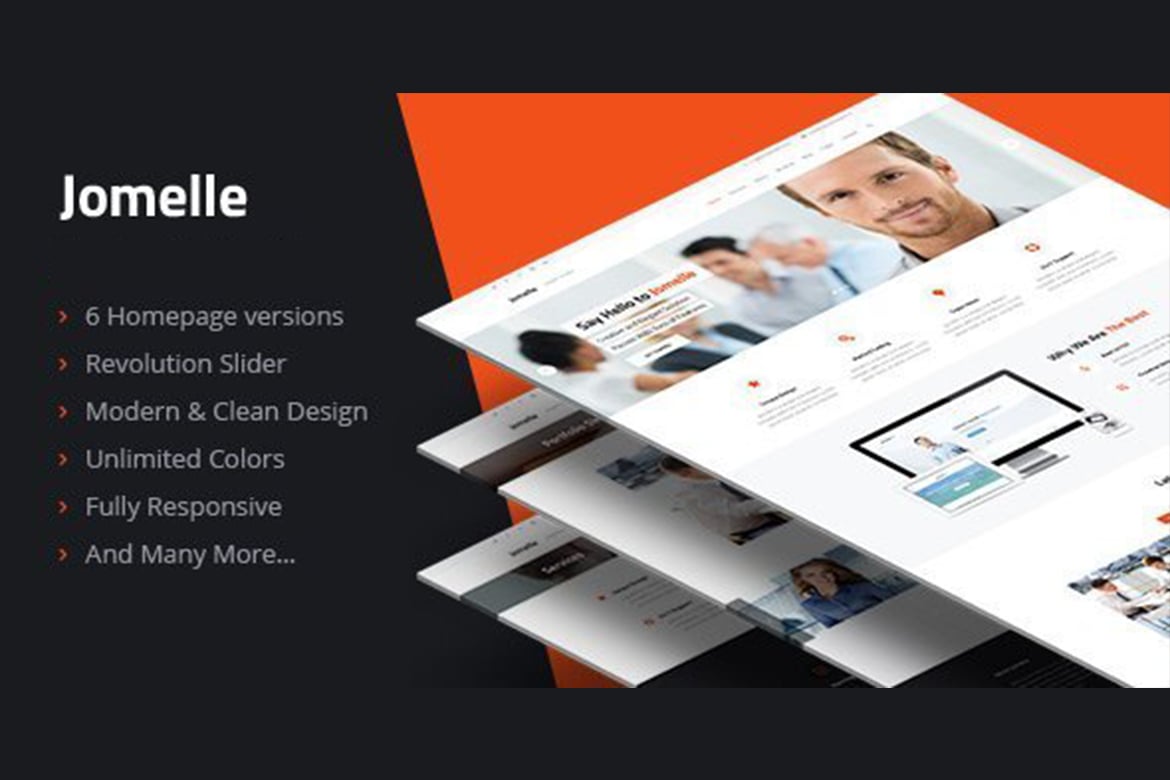Imagen de portada de Jomelle - Multipurpose Business HTML Template (plantilla web)