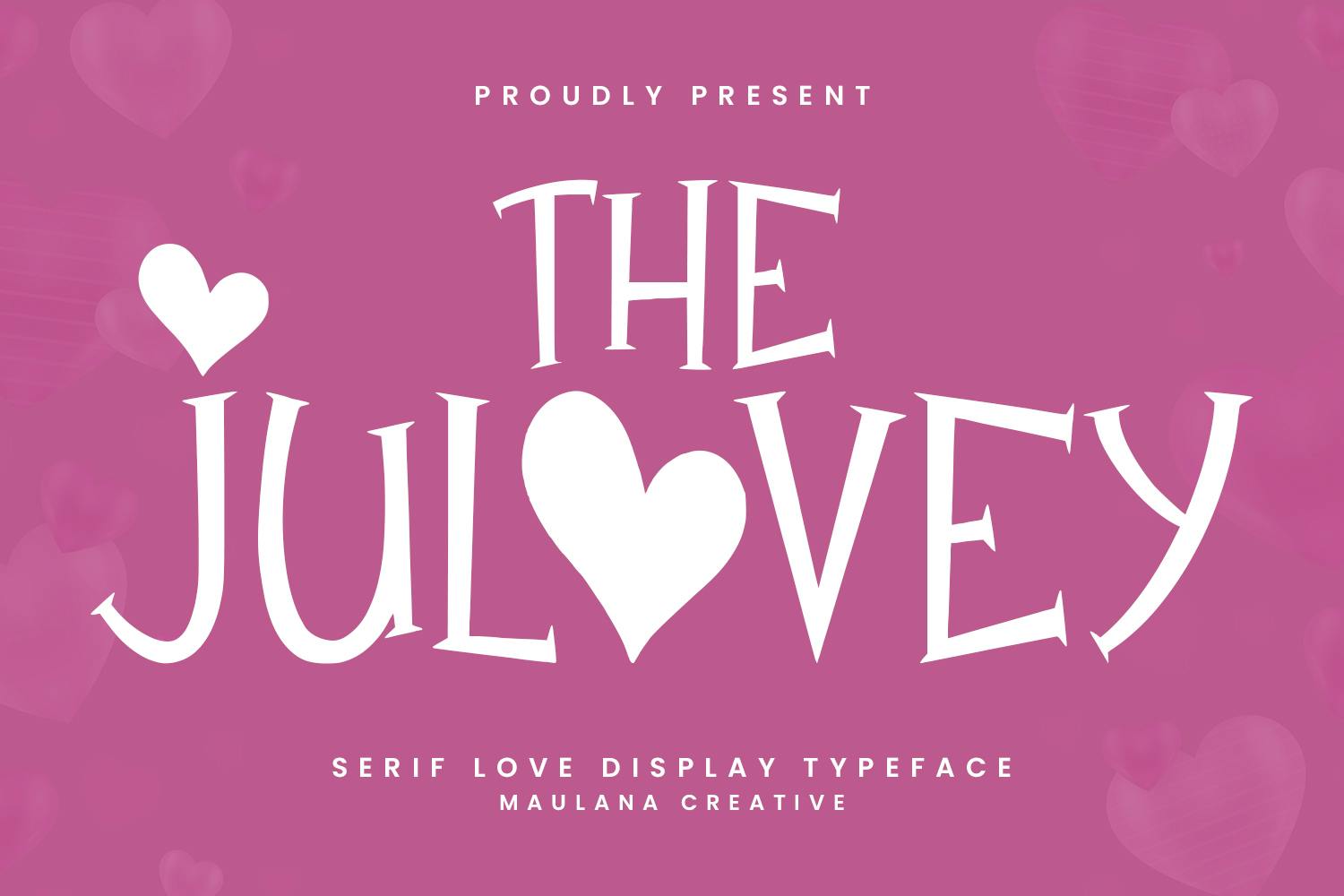 Imagen de portada de Julovey Serif Love Display Font (fuente)