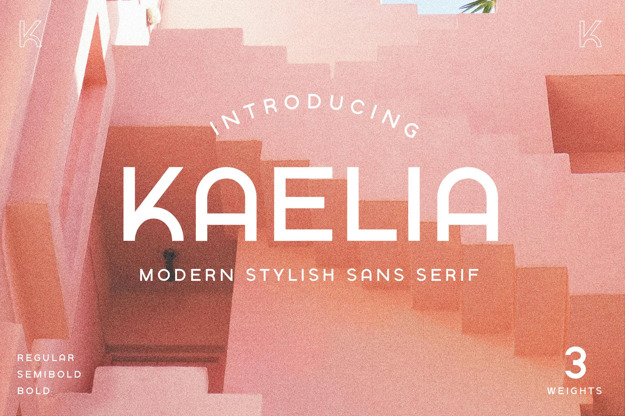 Imagen de portada de KAELIA - Simple Stylish Typeface (fuente)