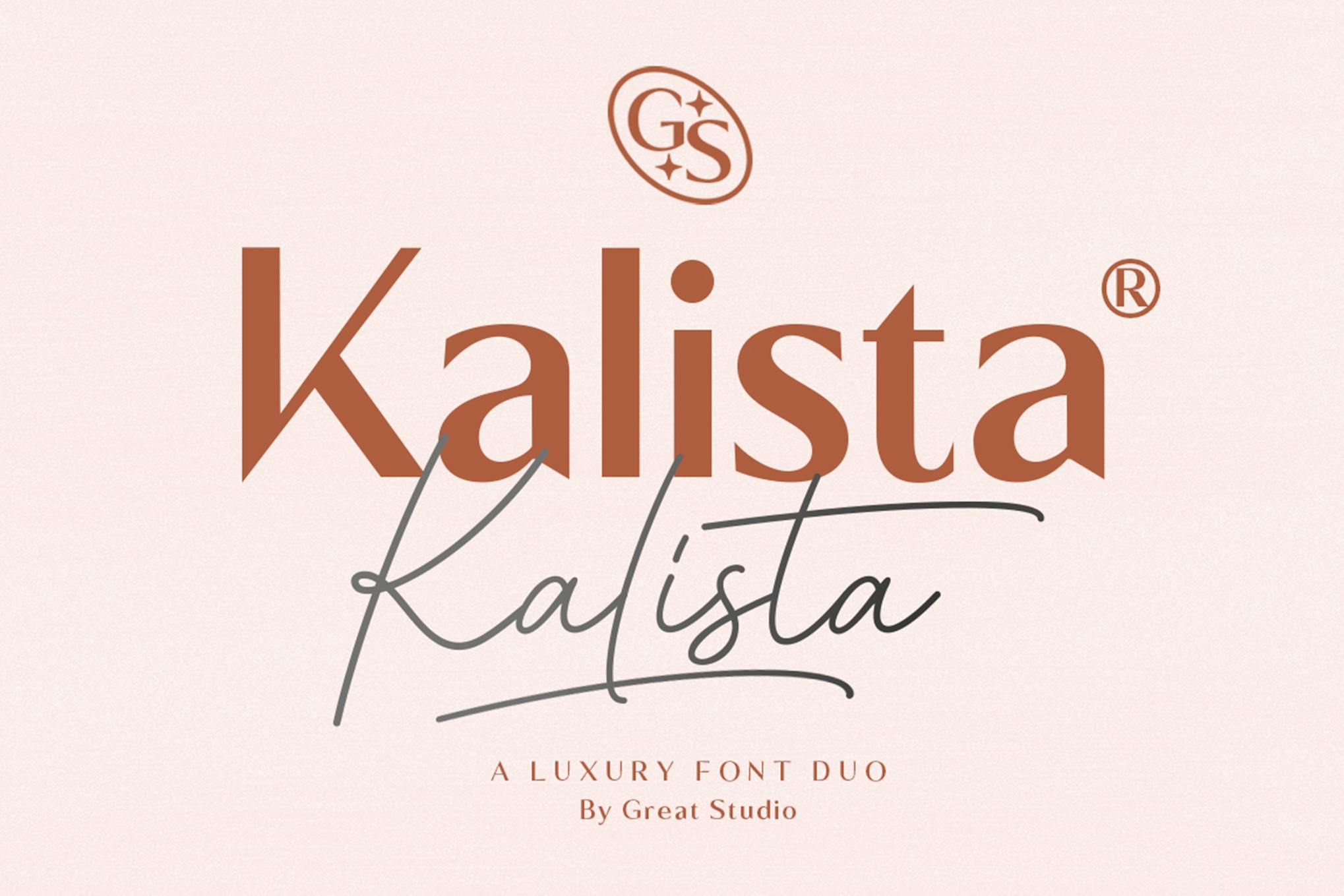 Imagen de portada de Kalista Font Duo (fuente)