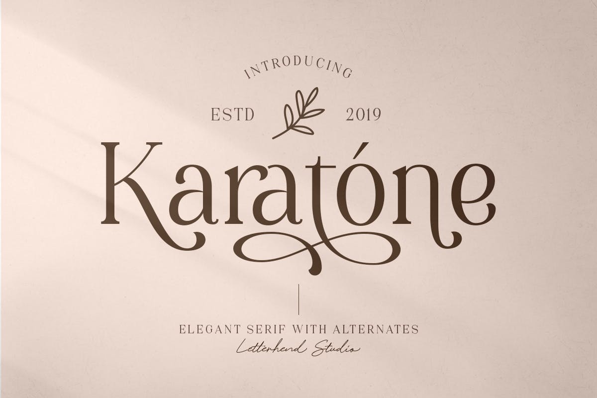 Imagen de portada de Karatone - Elegant Serif (fuente)