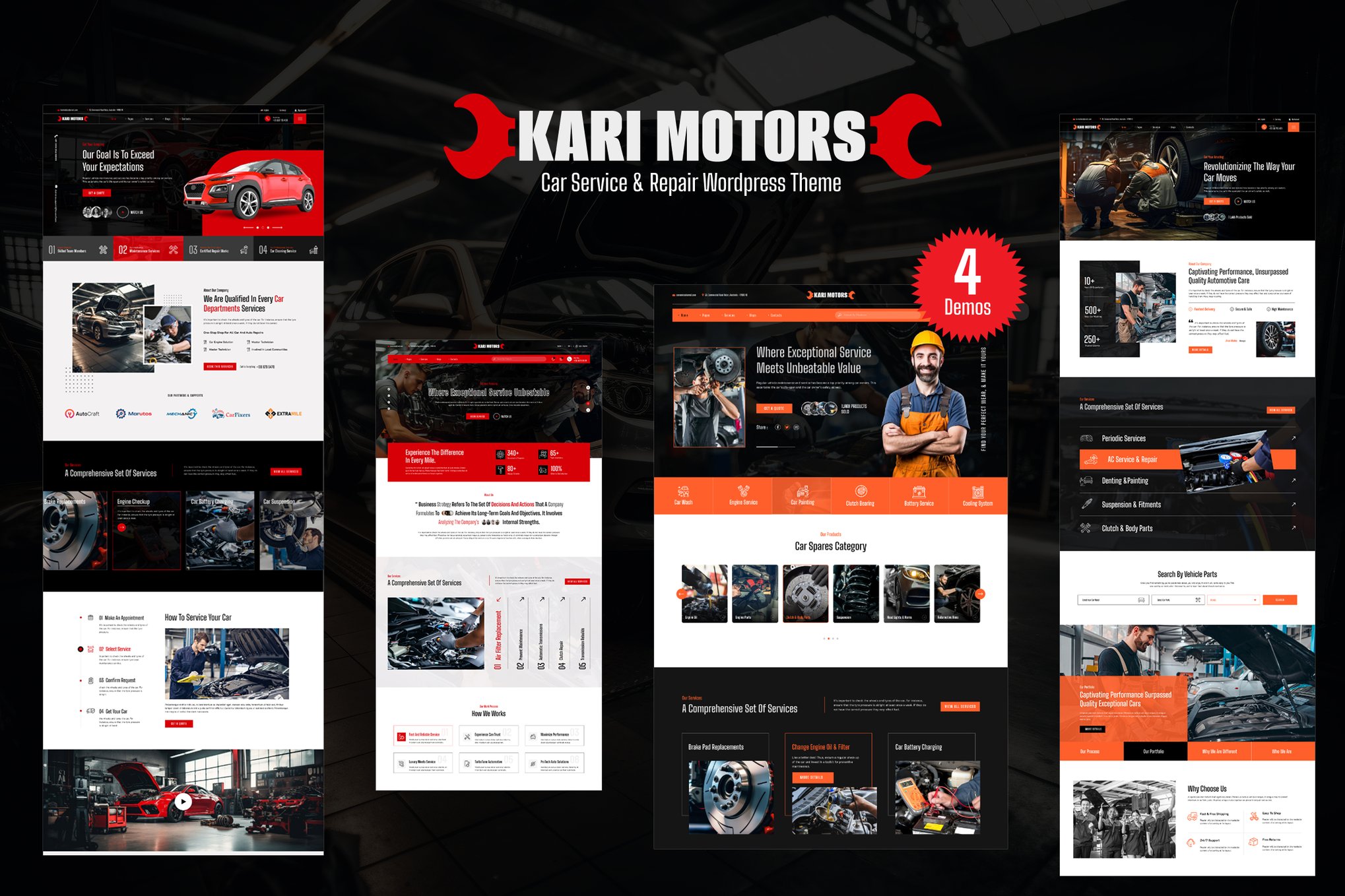 Imagen de portada de KariMotors - Car Repair & Service Wordpress Theme (tema)