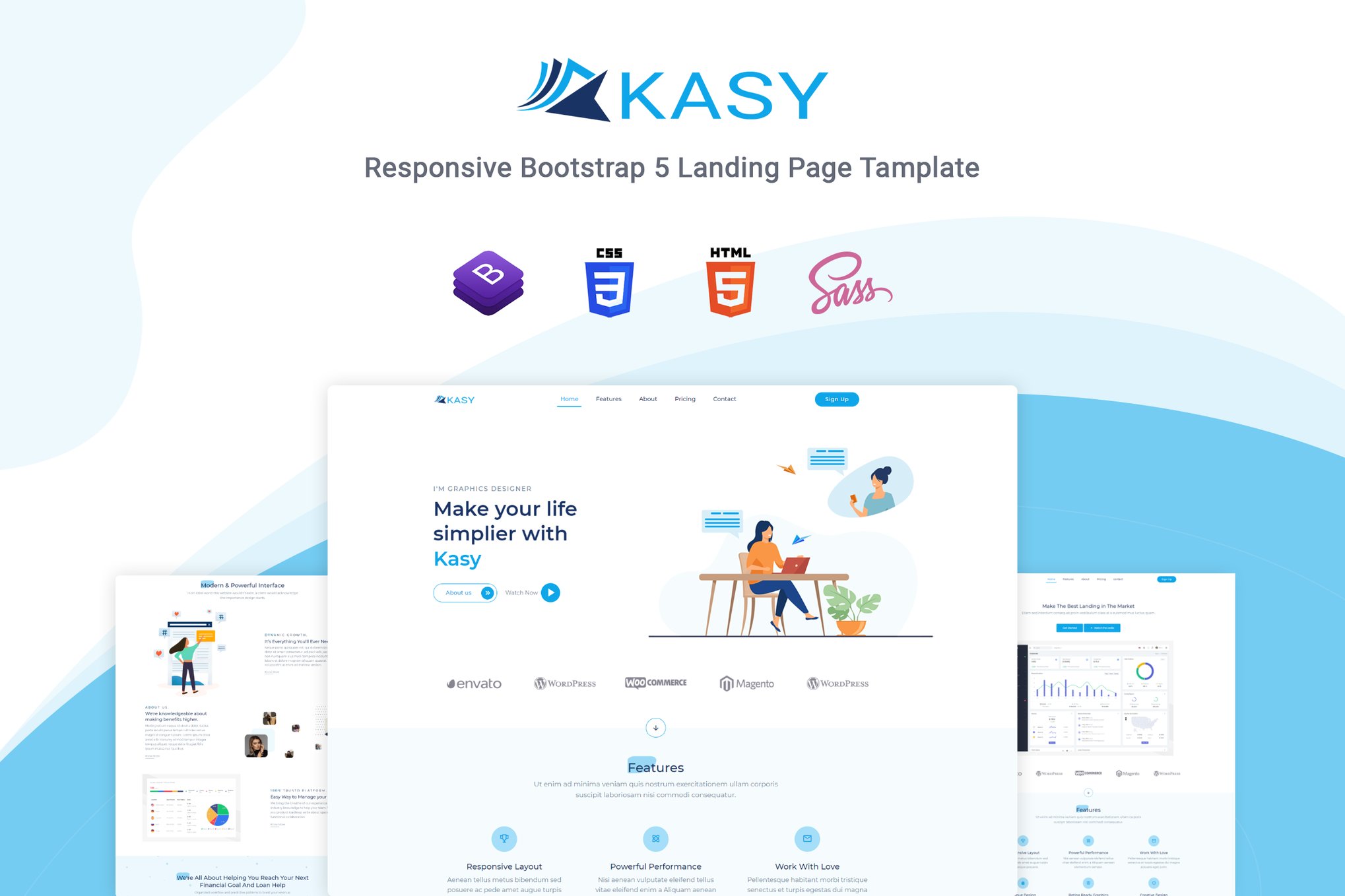 Imagen de portada de Kasy - Bootstrap 5 Landing page Template (plantilla web)