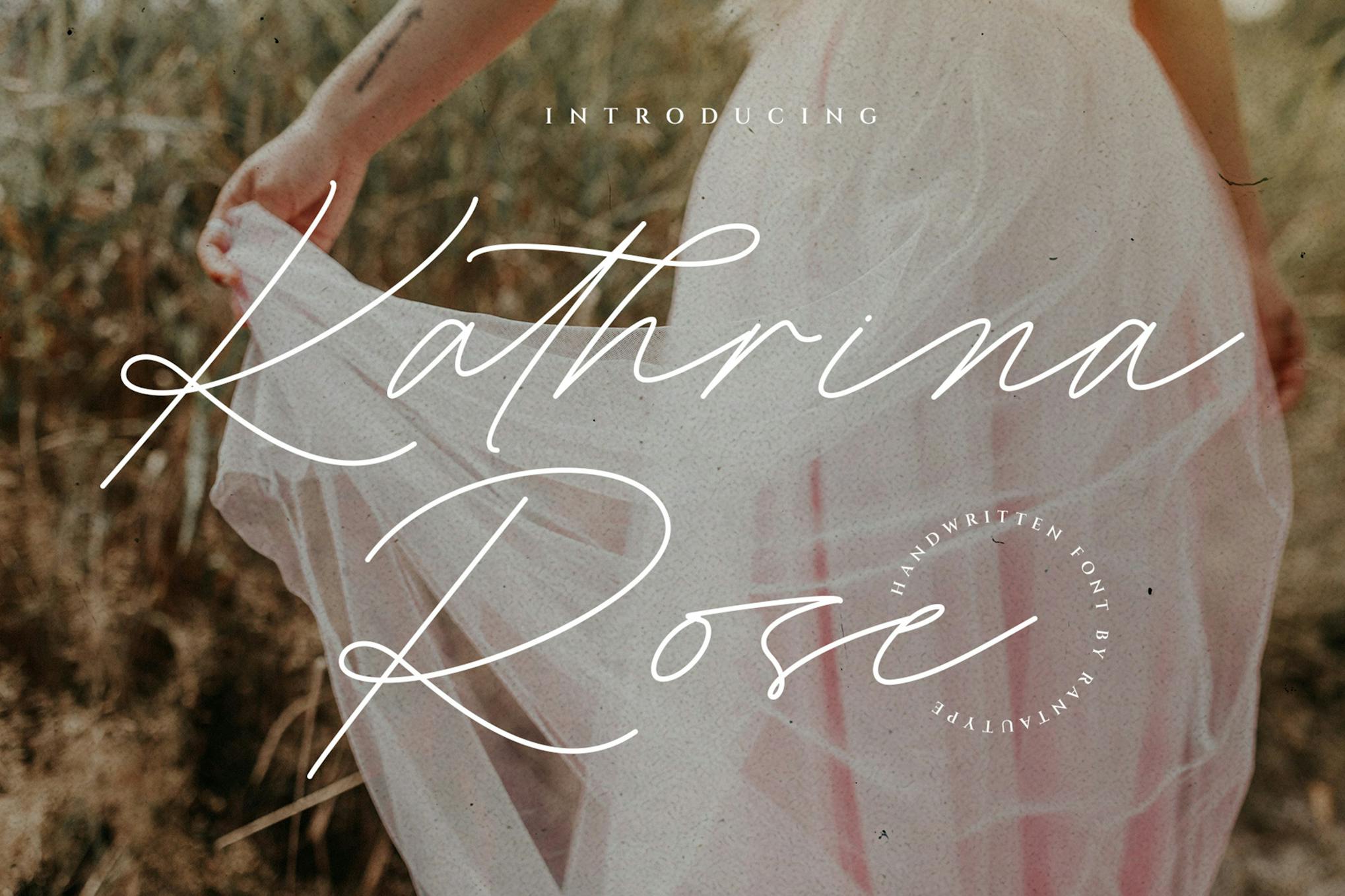 Imagen de portada de Kathrina Rose Business Handwritten Font (fuente)