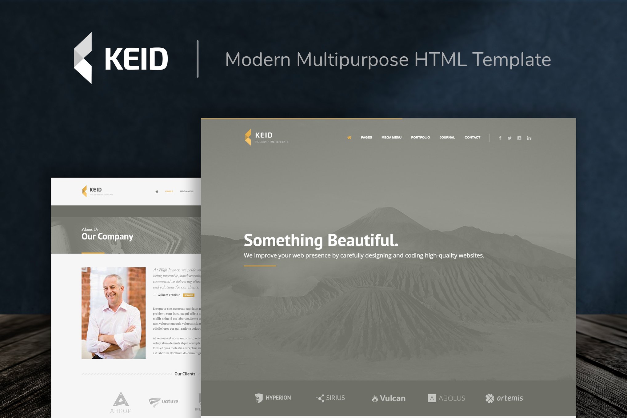 Imagen de portada de Keid - Modern Multipurpose HTML Template (plantilla web)