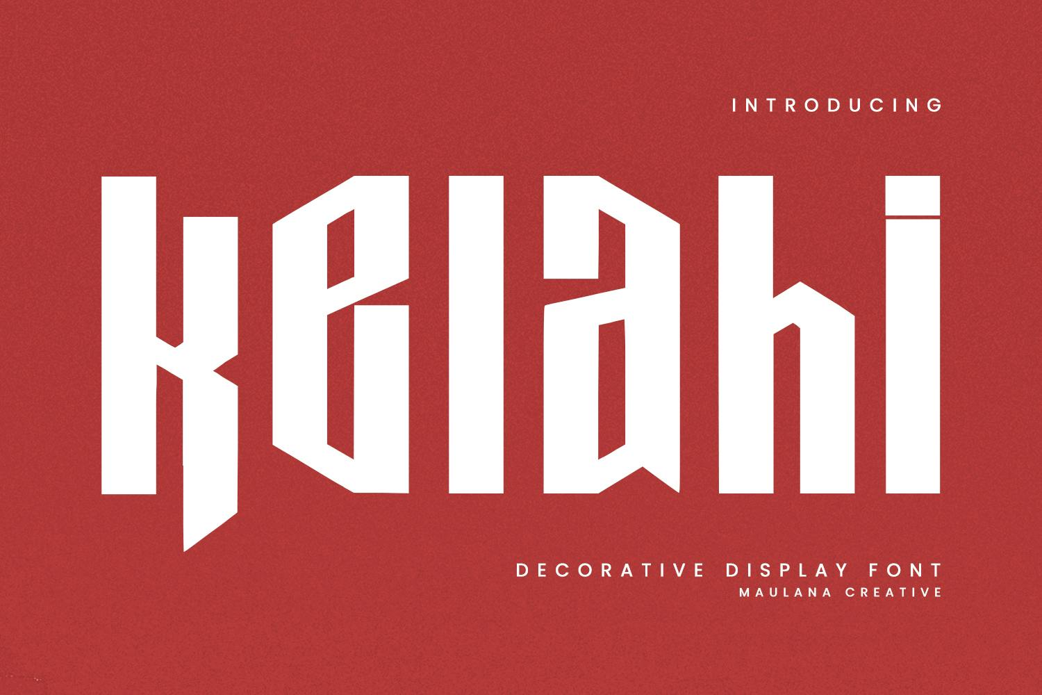 Imagen de portada de Kelahi Decorative Display Font (fuente)