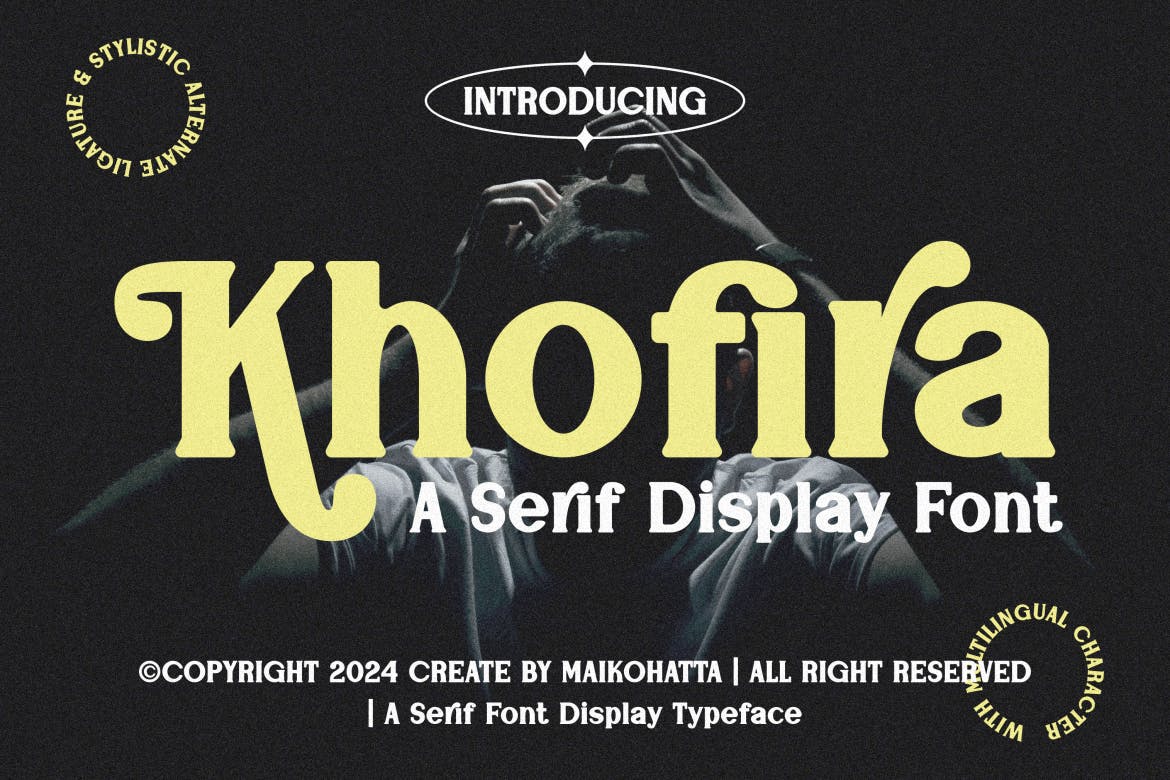 Imagen de portada de Khofira - Serif Display Font (fuente)
