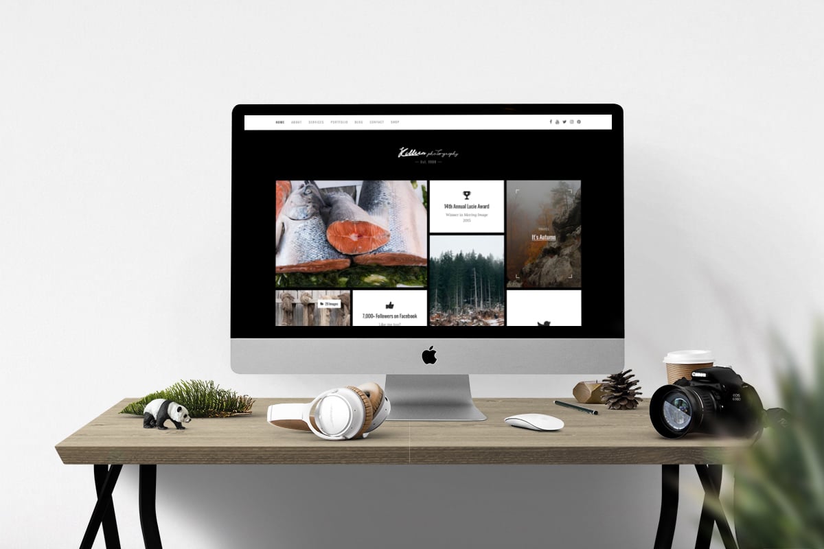 Imagen de portada de Killeen – Contemporary Portfolio for Photographers (plantilla web)
