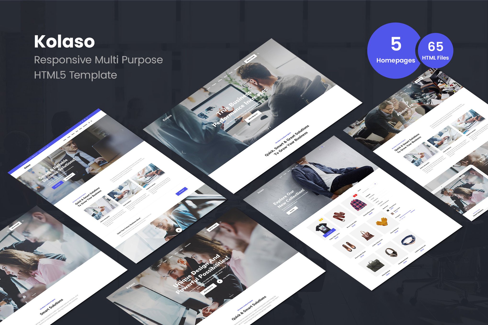 Imagen de portada de Kolaso - Modern Multi-Purpose HTML5 Template (plantilla web)