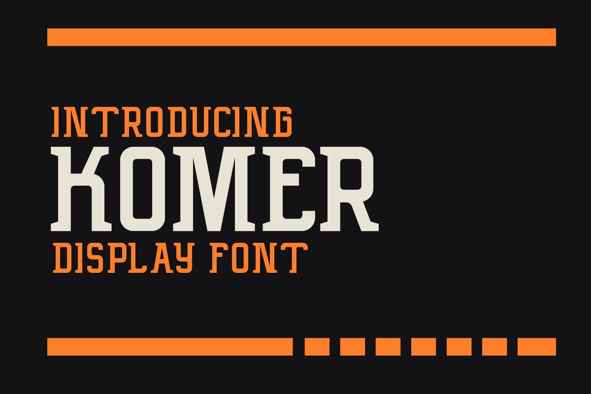 Imagen de portada de Komer a Display Font (fuente)