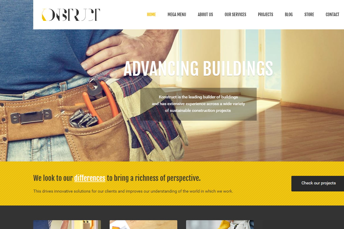 Imagen de portada de Konstruct - Html Construction, Building And Busine (plantilla web)