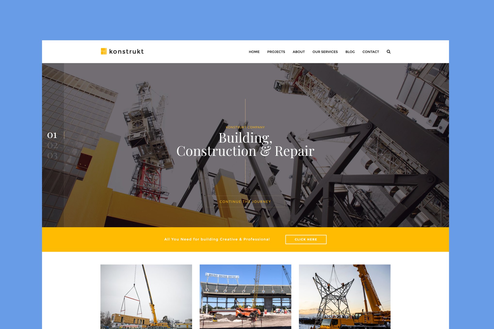 Imagen de portada de Konstrukt - HTML5 Construction & Building Template (plantilla web)