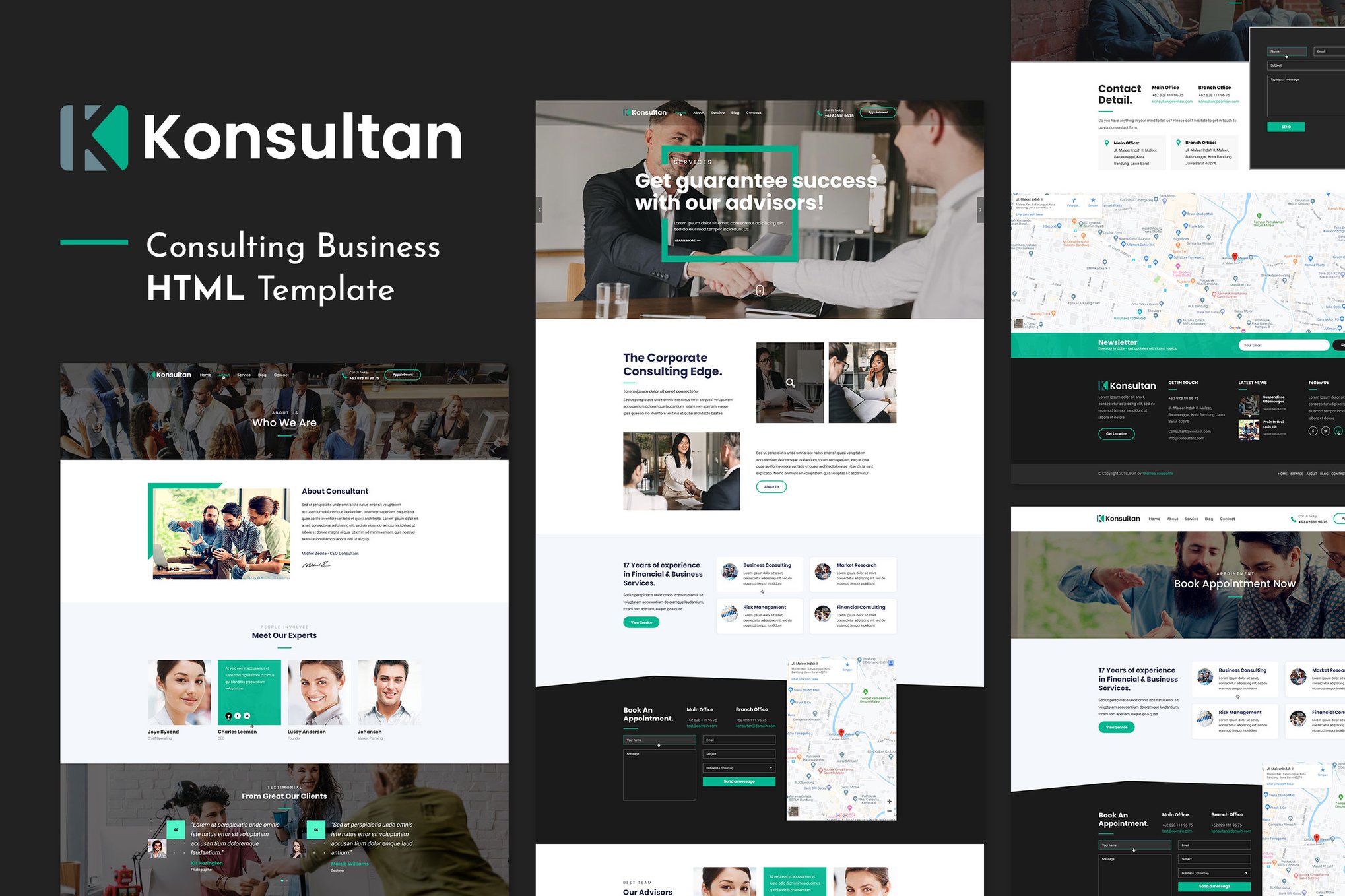 Imagen de portada de Konsultan | Consulting Business HTML Template (plantilla web)
