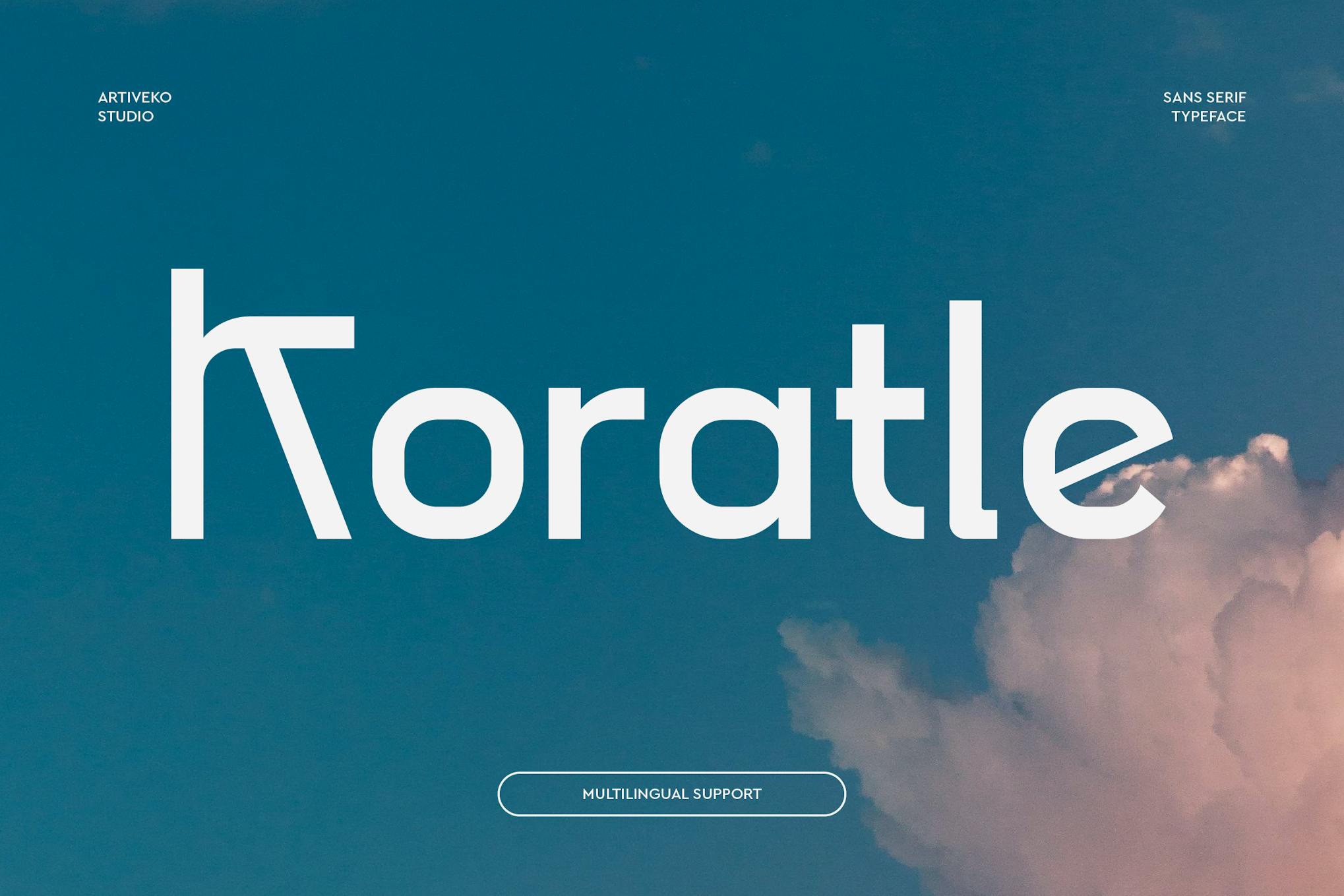 Imagen de portada de Koratle Sans Serif Font (fuente)
