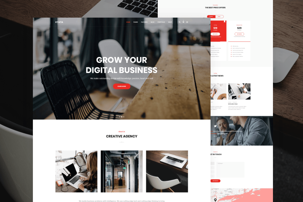 Imagen de portada de Kyata | Multipurpose HTML5 Template (plantilla web)