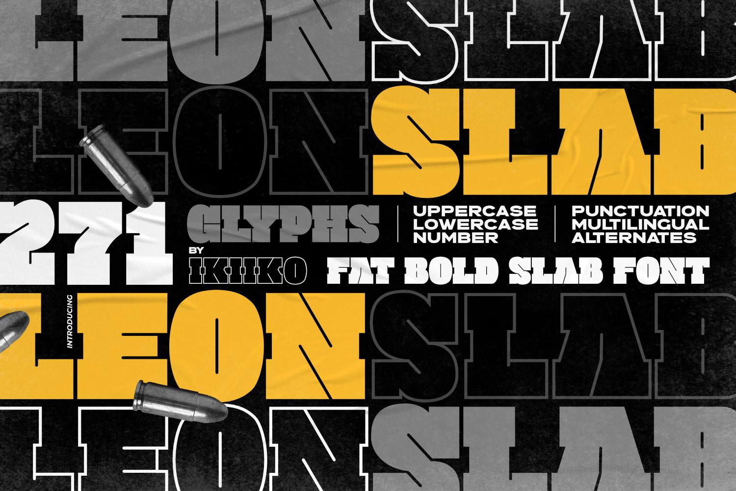 Imagen de portada de Leon Slab - Fat Bold Slab Font (fuente)