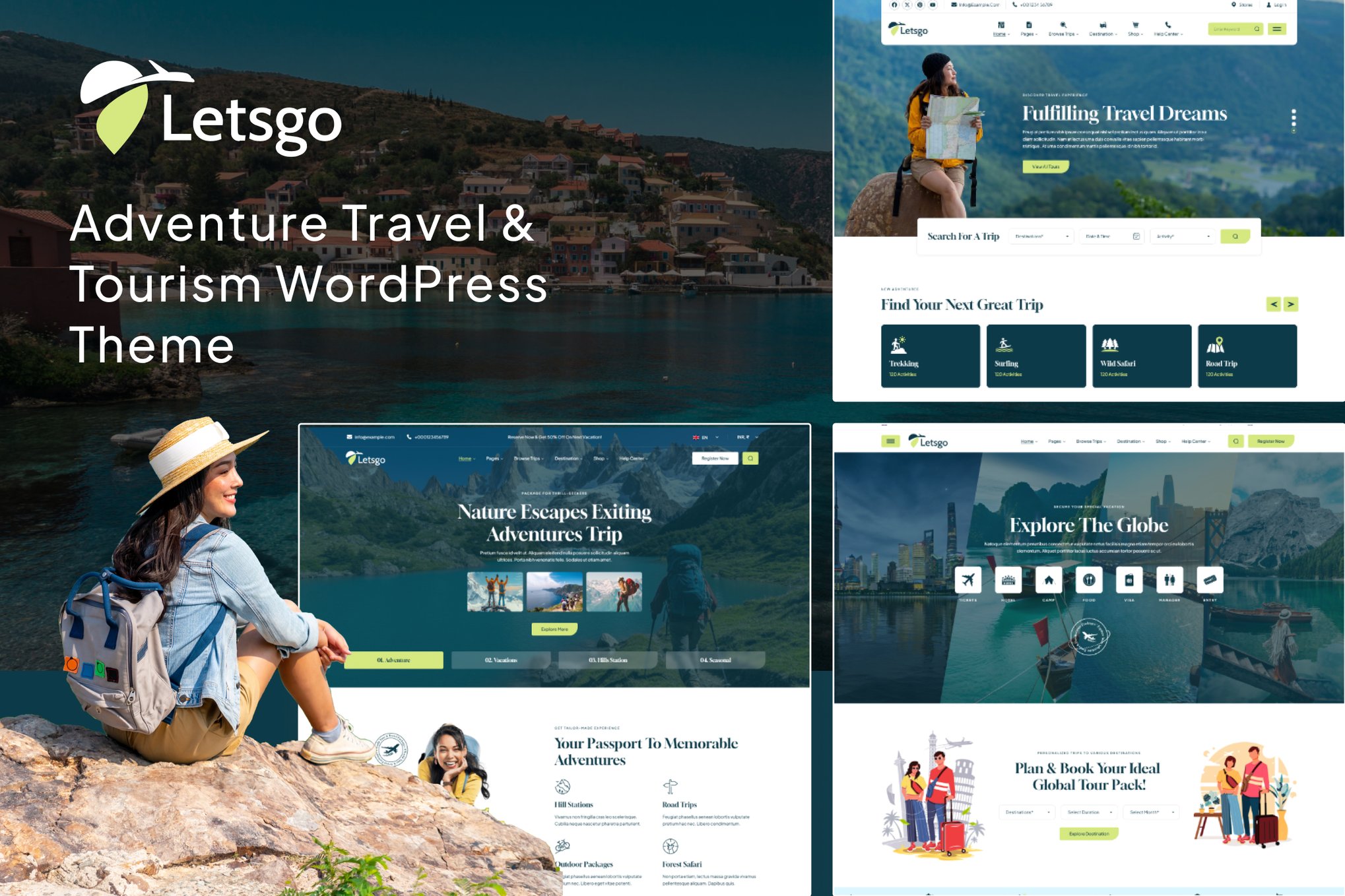 Imagen de portada de Letsgo - Adventure Tour & Travel WordPress Theme (tema)