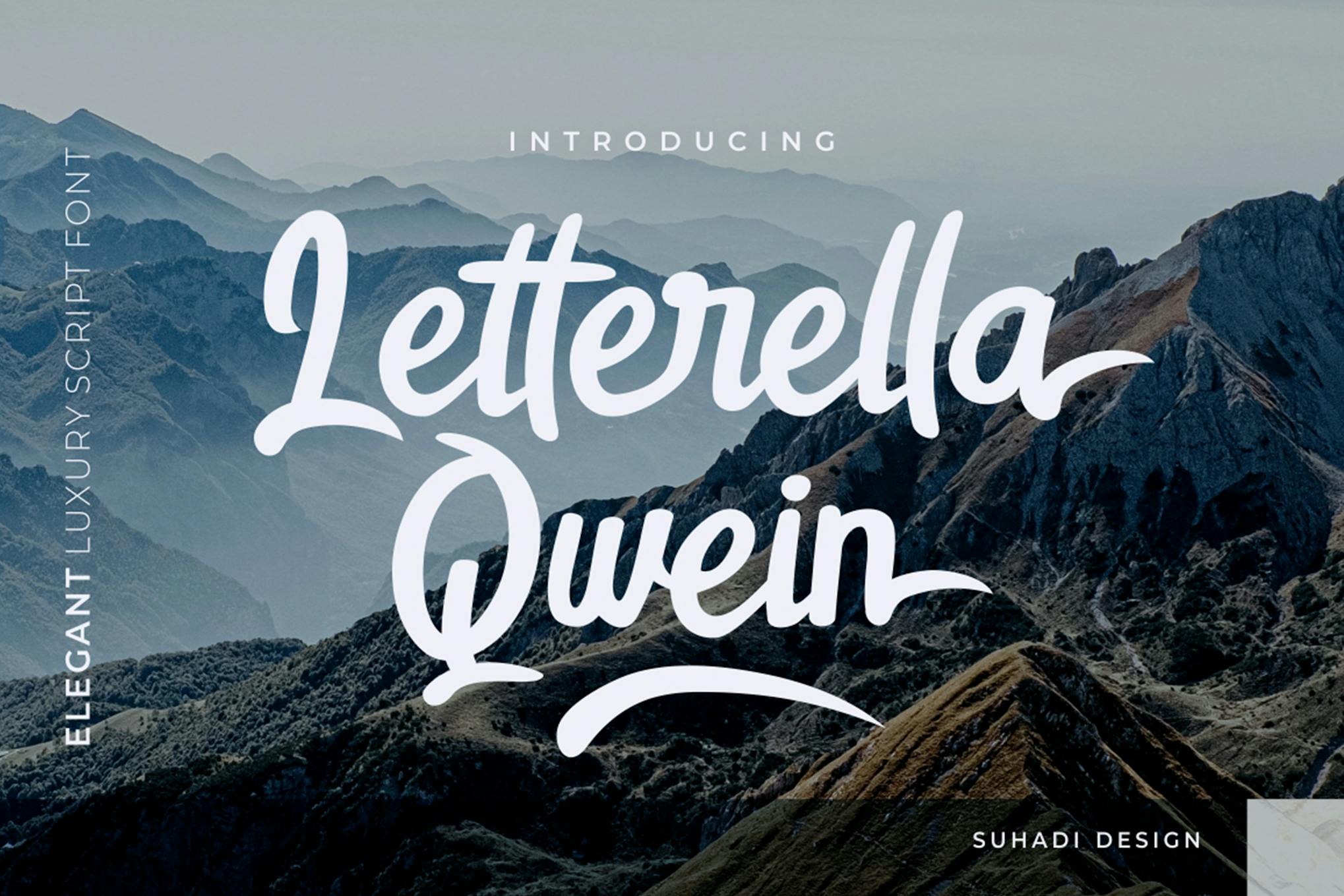 Imagen de portada de Letterella Qwein Luxury Script Font (fuente)